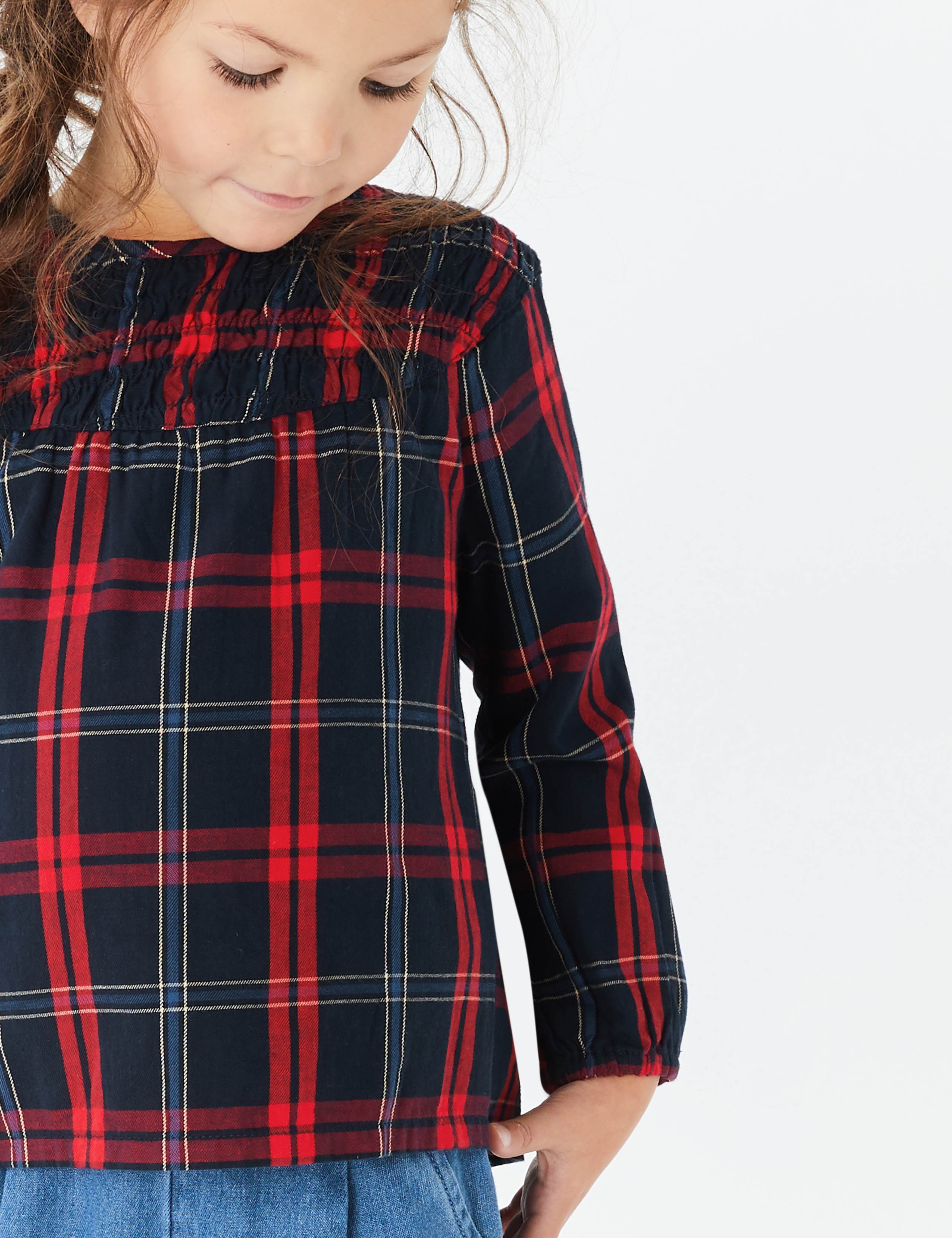 3 Piece Checked Top & Shorts with Tights Outfit 3 of 5