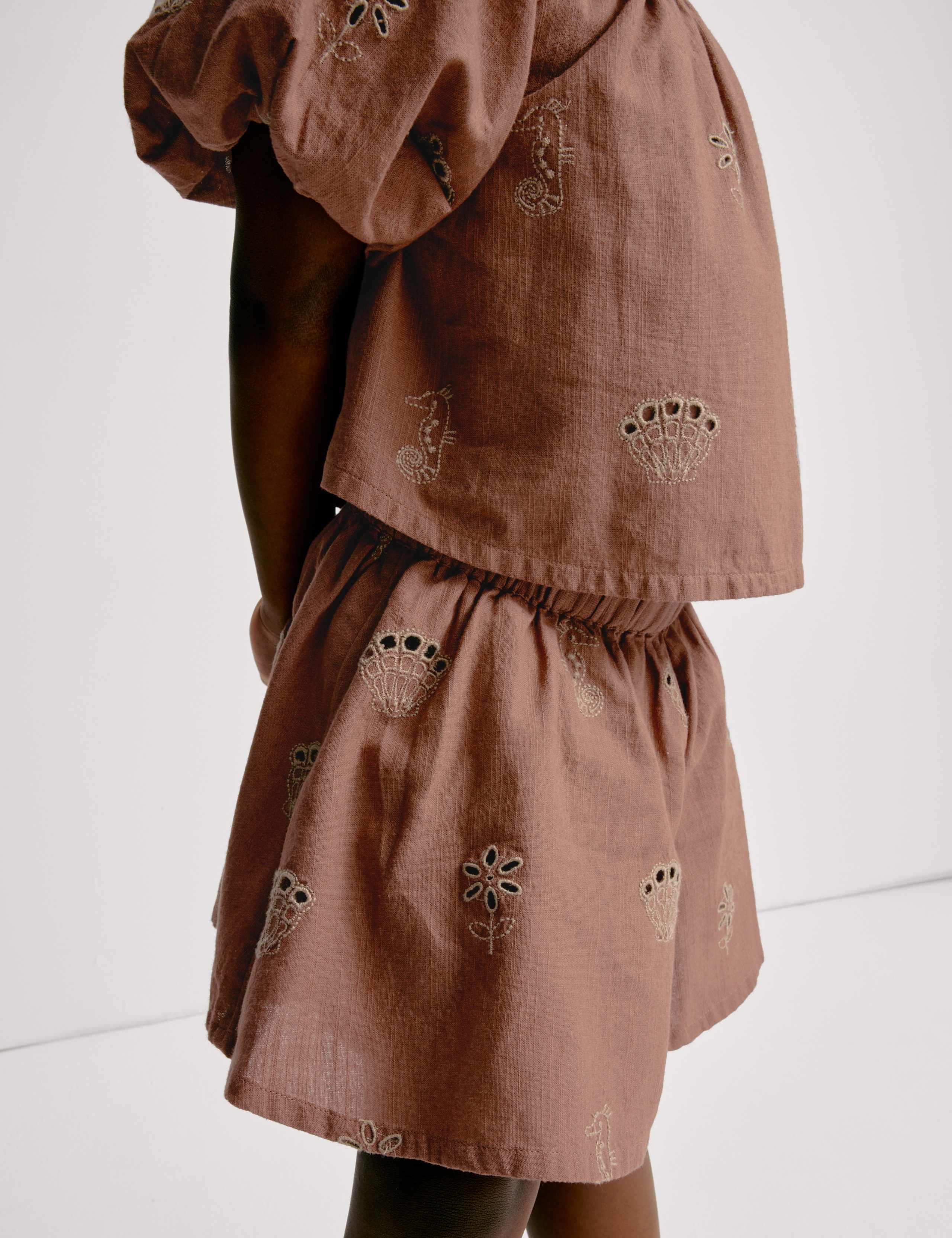 Pure Cotton Embroidered Top & Bottom Outfit (2-16 Yrs) 5 of 7
