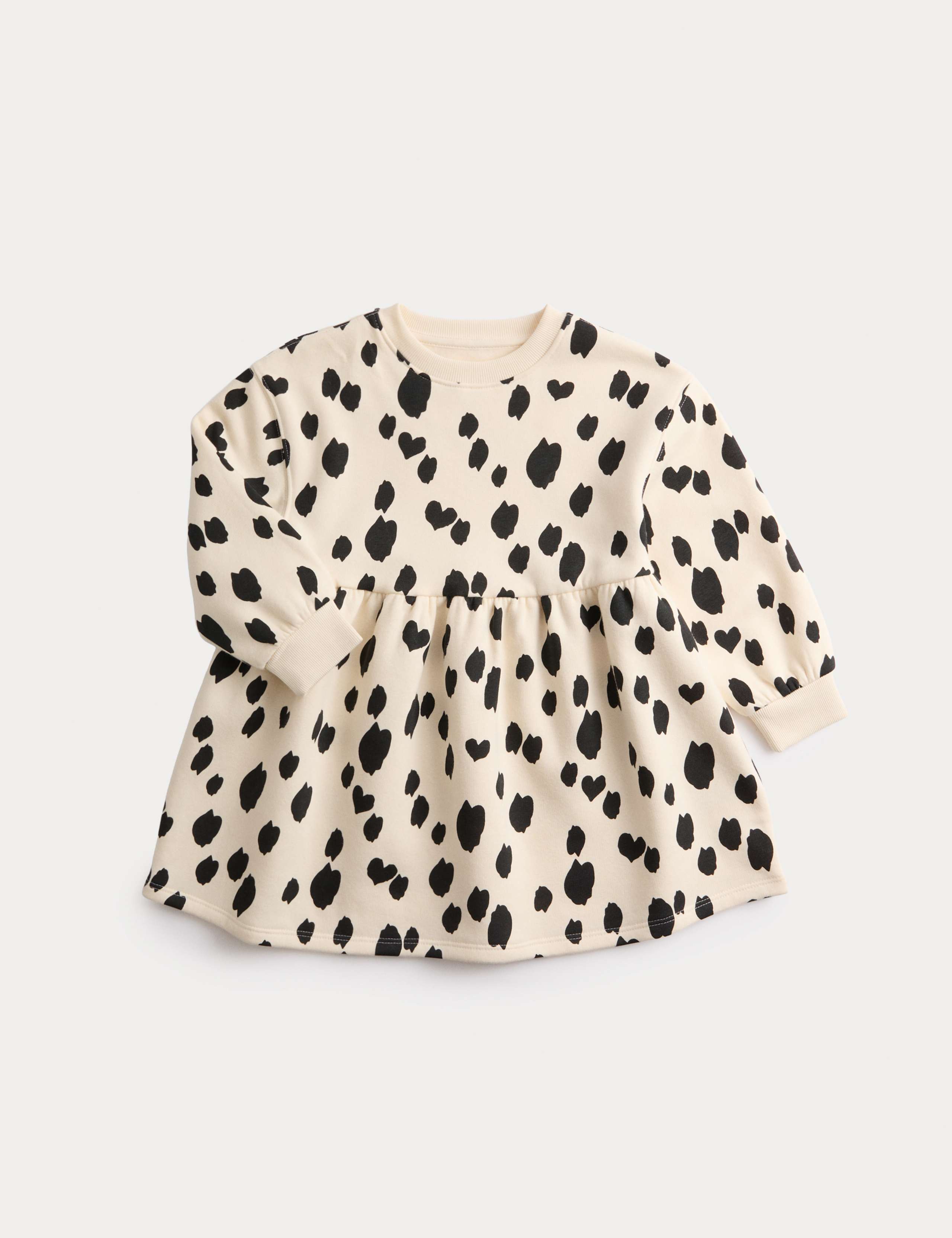 Cotton Rich Dalmatian Print Sweatshirt Dress (2-8 Years) 2 of 5