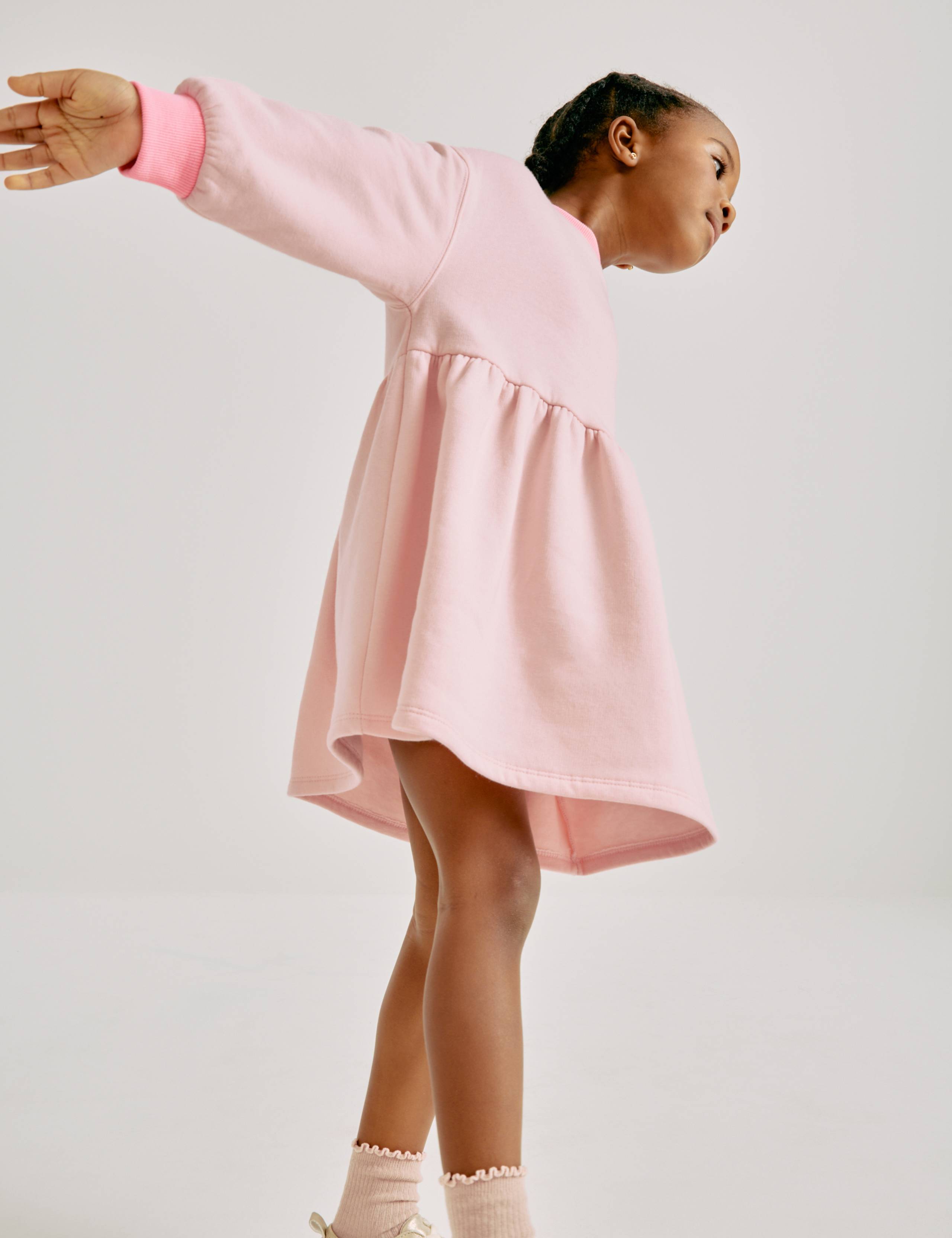 Cotton Rich Slogan Sweat Dress (2-8 Yrs) 3 of 6