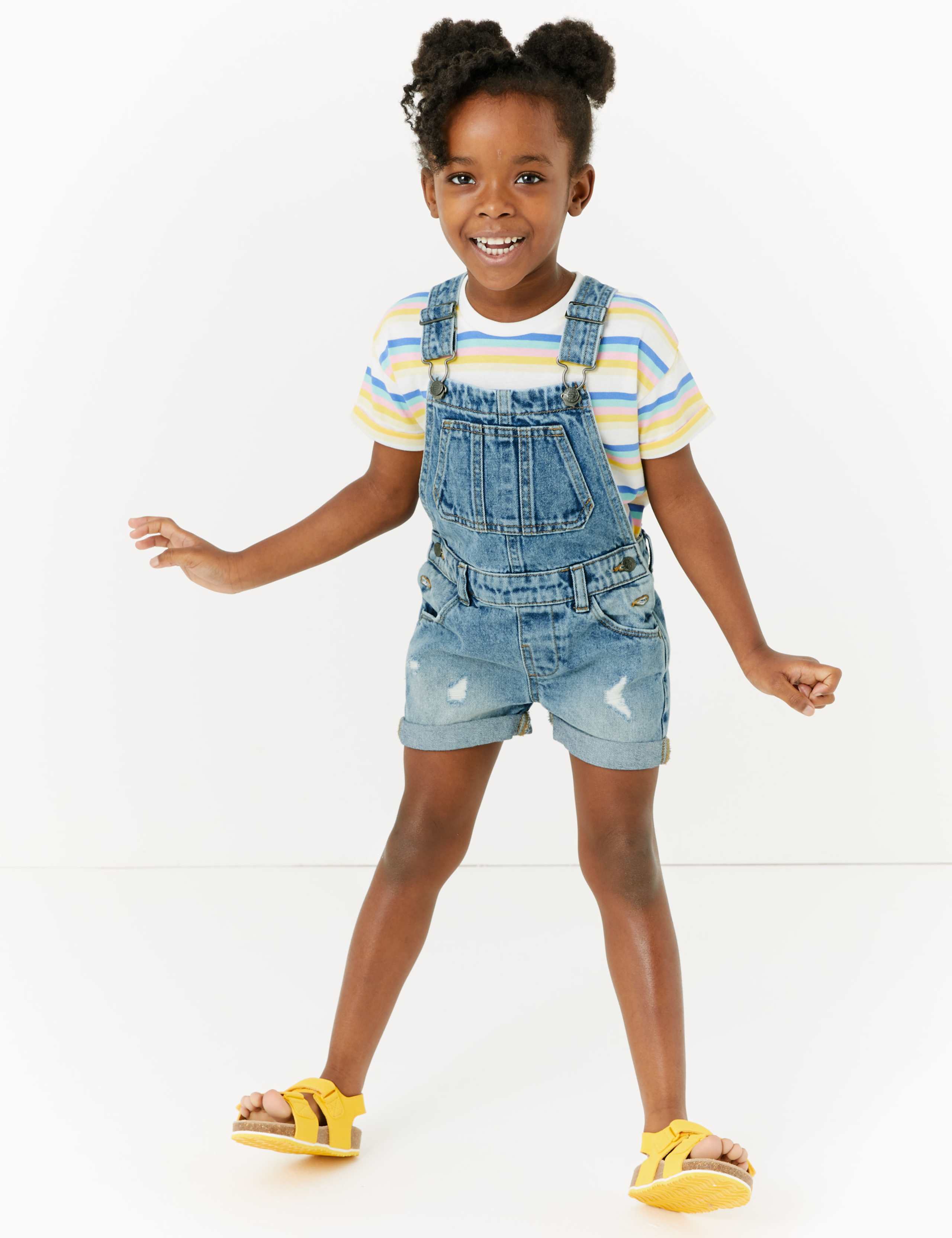 Denim Short Dungarees (2-7 Yrs) 1 of 4