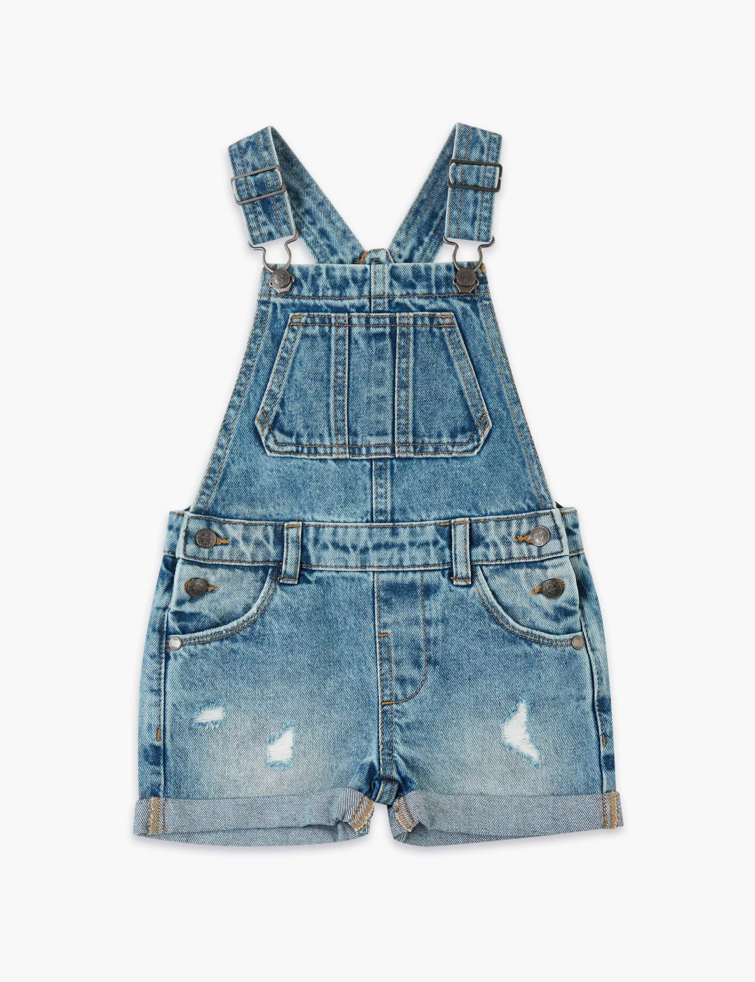 Denim Short Dungarees (2-7 Yrs) 2 of 4
