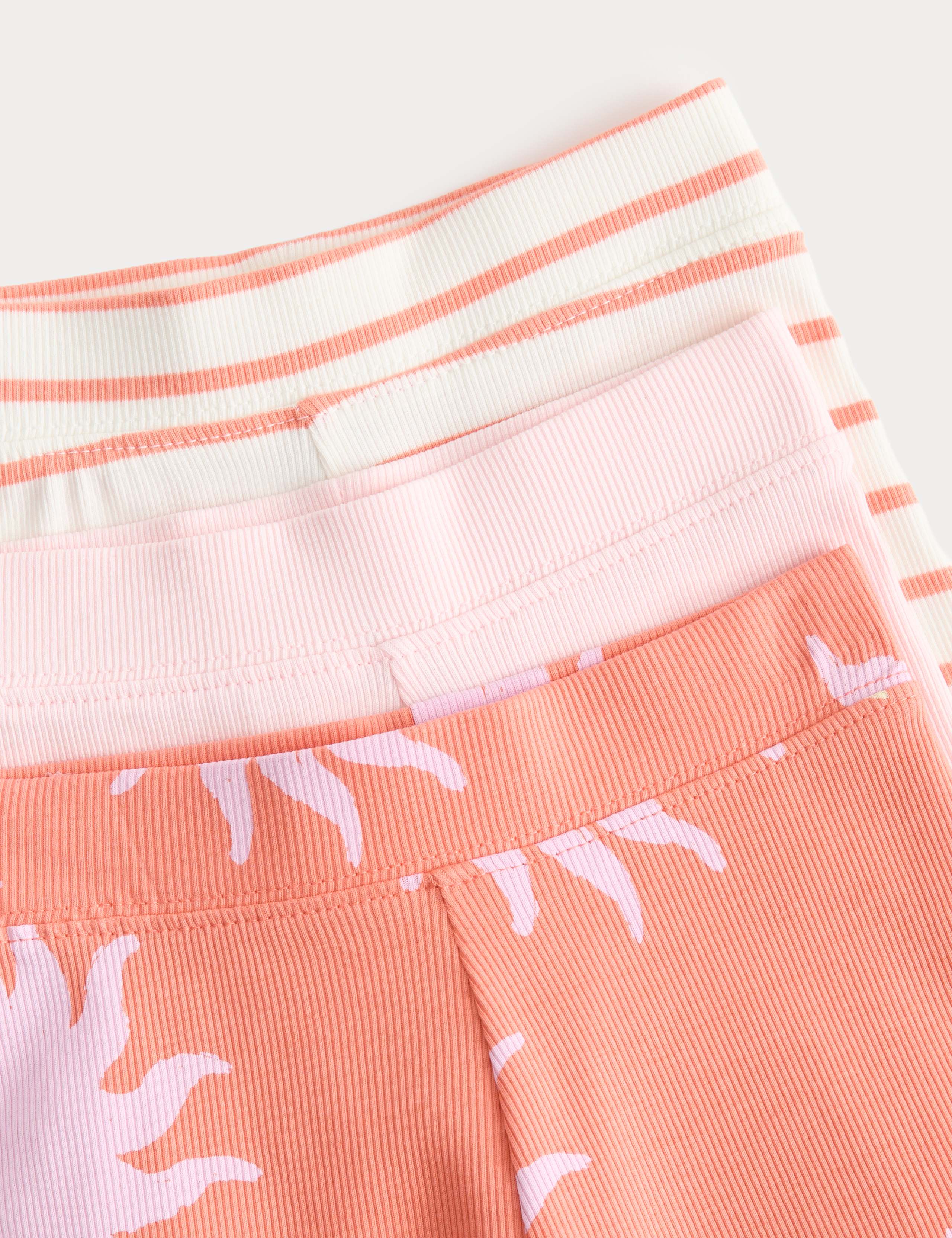 3 Pack Cotton Rich Island Cycling Shorts (2-8 Years) 2 of 2