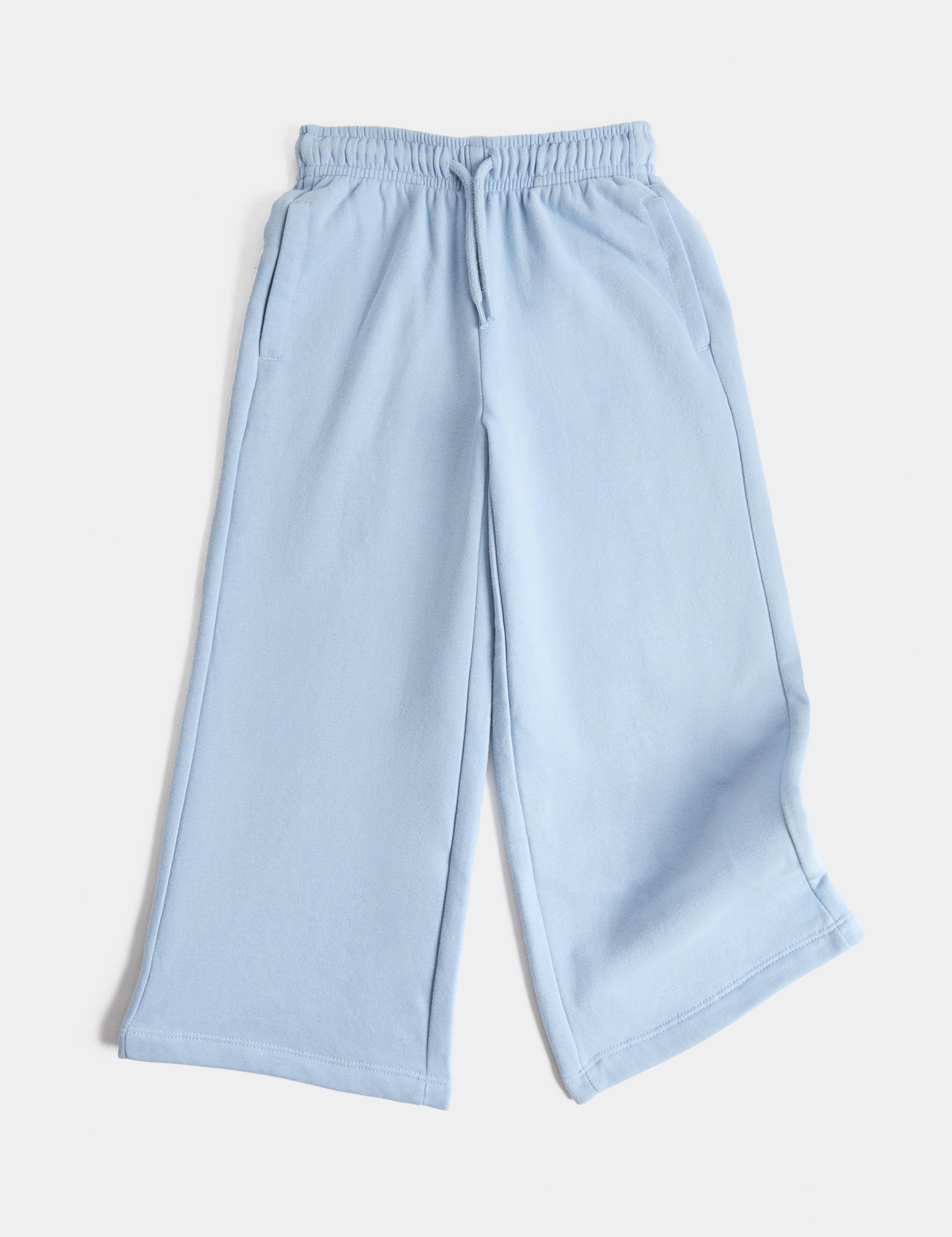 Wide Leg Cotton Rich Joggers (2-8 Yrs) 1 of 3
