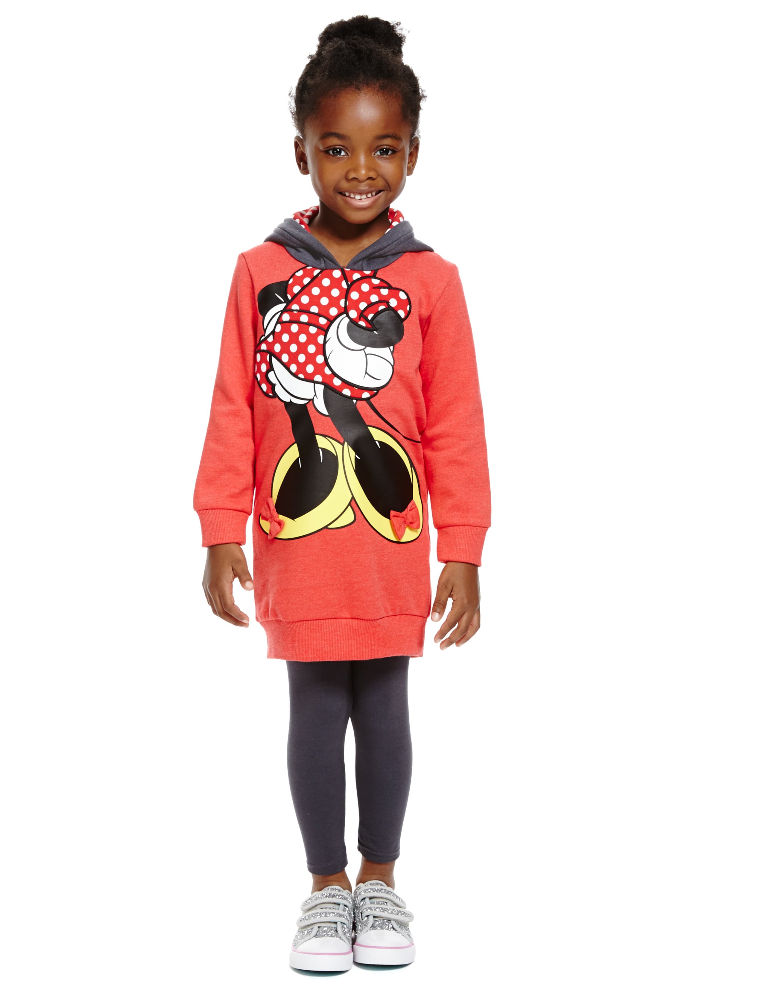 Minnie Mouse Hooded Sweat Dress (1-7 Years) 1 of 5