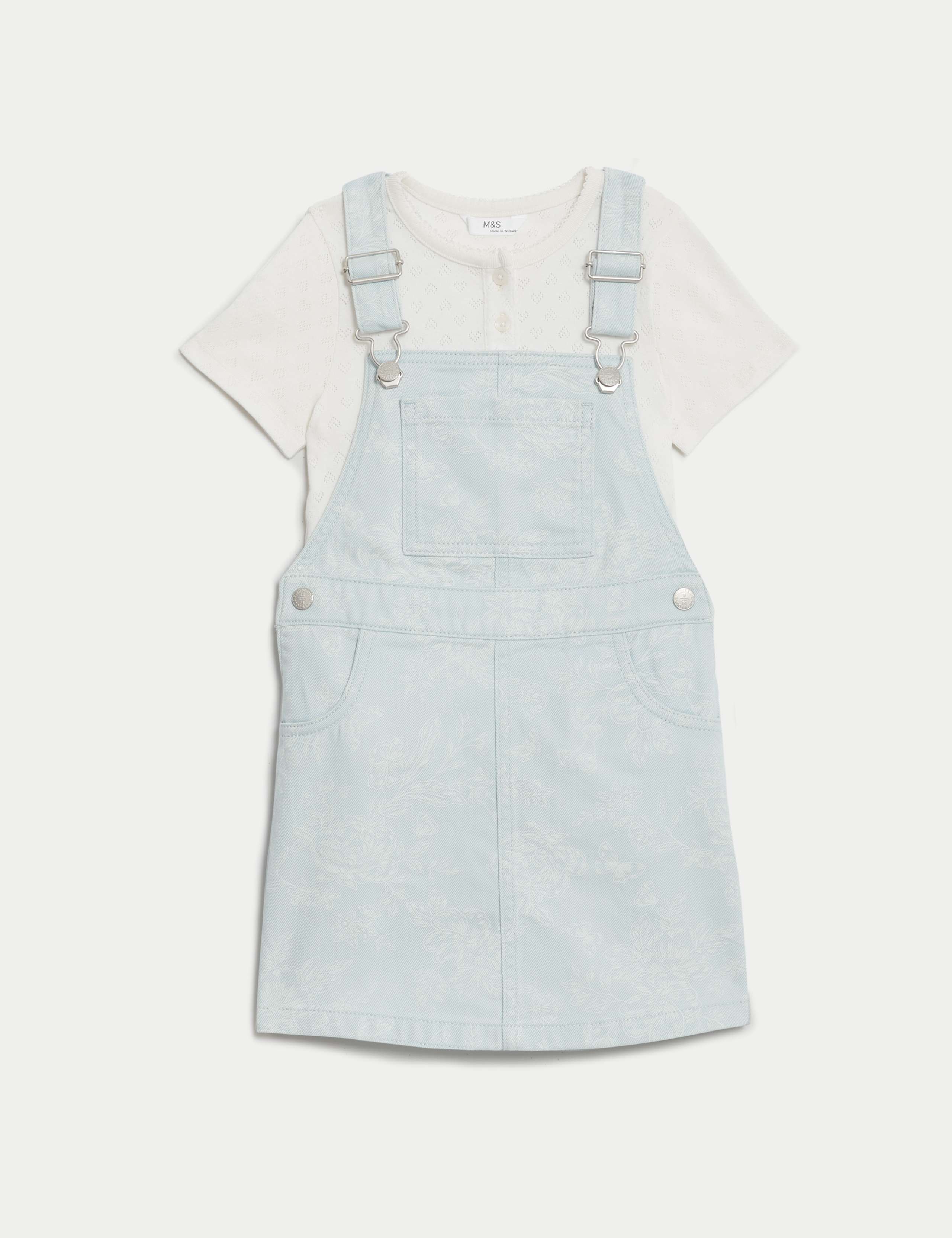 2pc Denim Pinafore Outfit (2-8 Yrs) 1 of 1