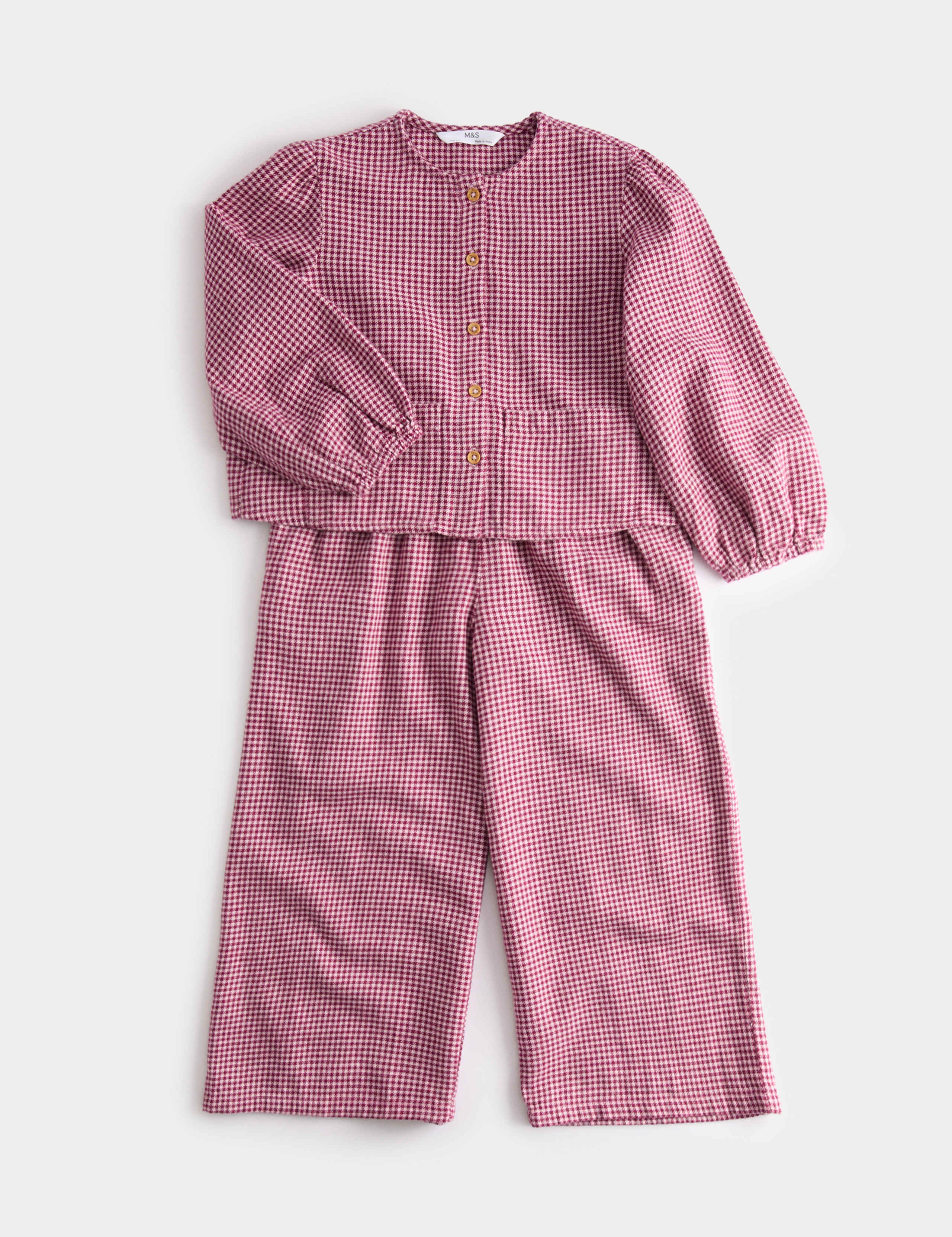 Pure Cotton Check Outfit (2-8 Yrs) 1 of 3