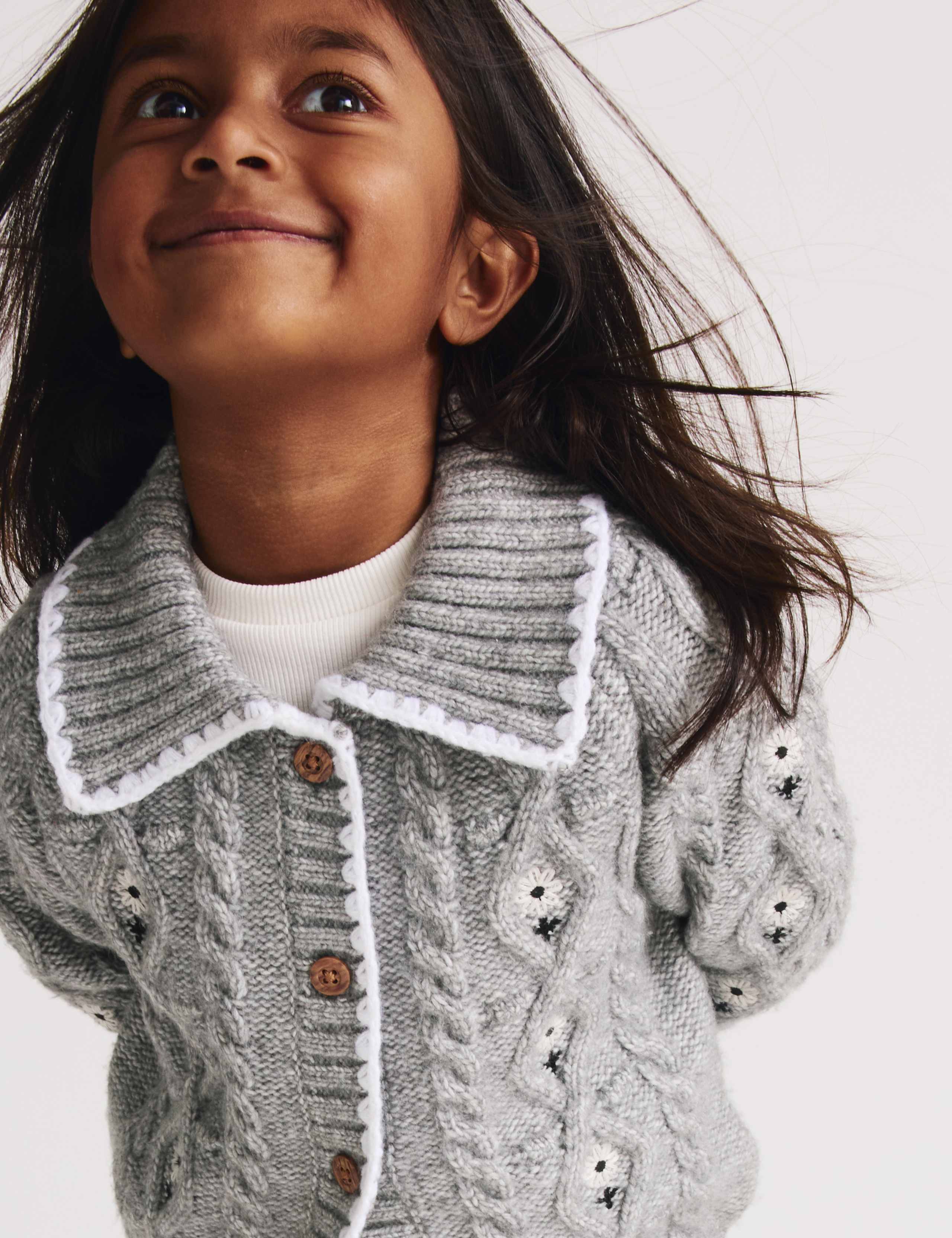 3 Piece Knitted Skirt Outfit with Tights (2-8 Yrs) 3 of 7