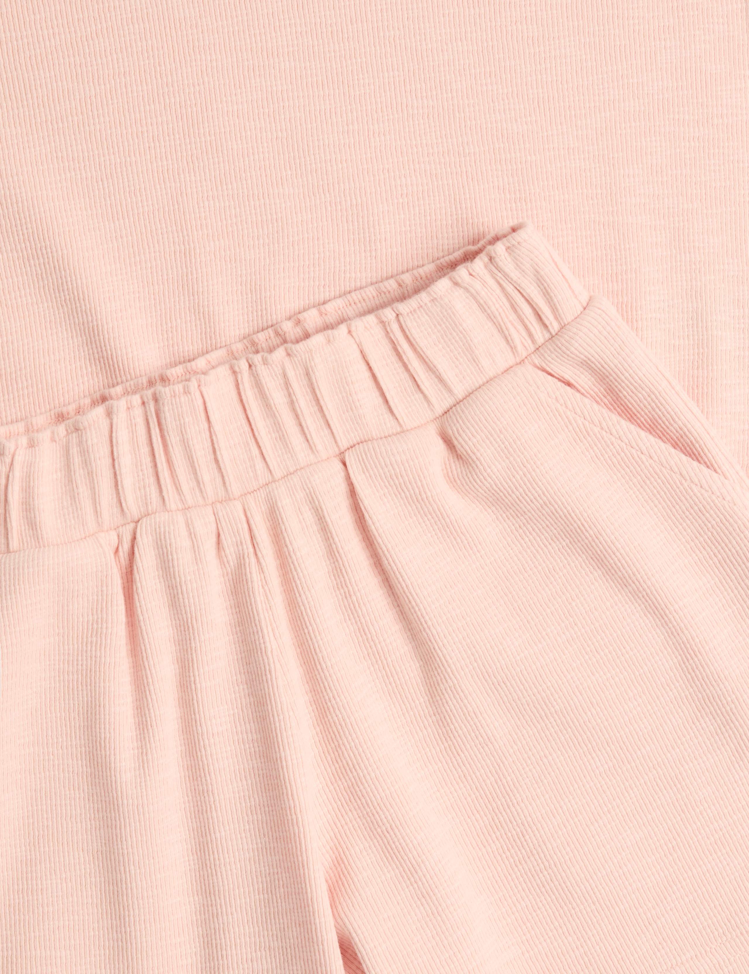 Cotton Rich Ribbed Top & Bottom Outfit (1-8 Yrs) 3 of 3