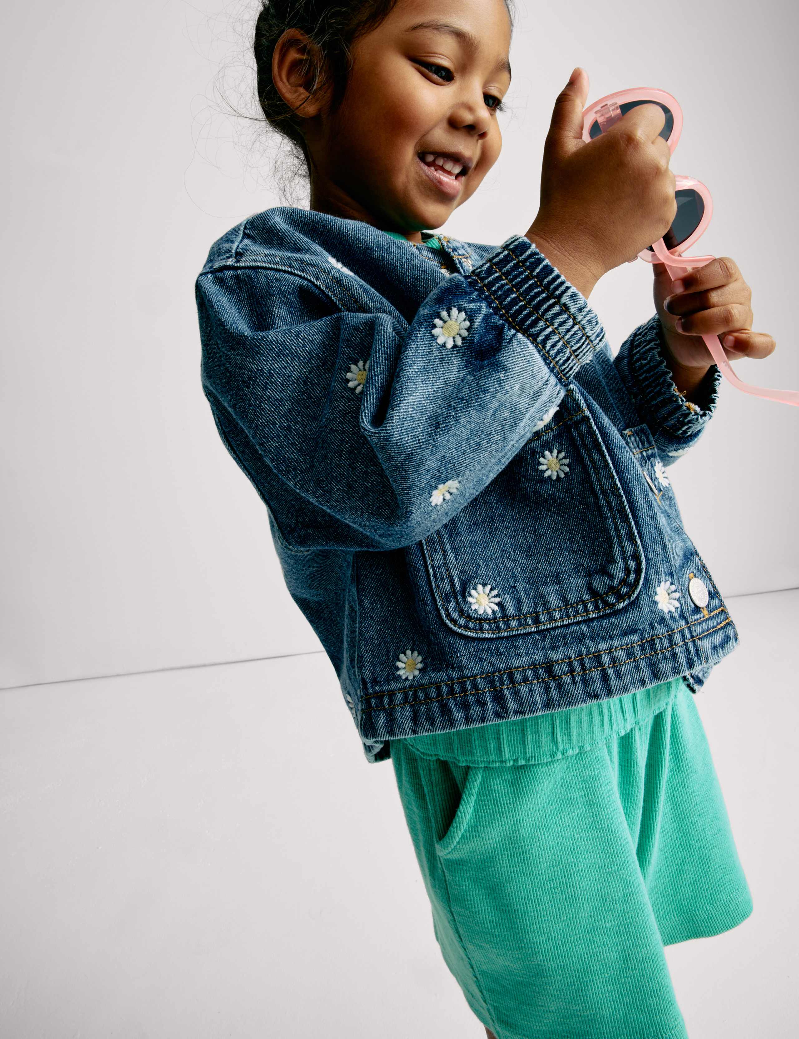 Cotton Rich Ribbed Top & Bottom Outfit (1-8 Years) 3 of 6