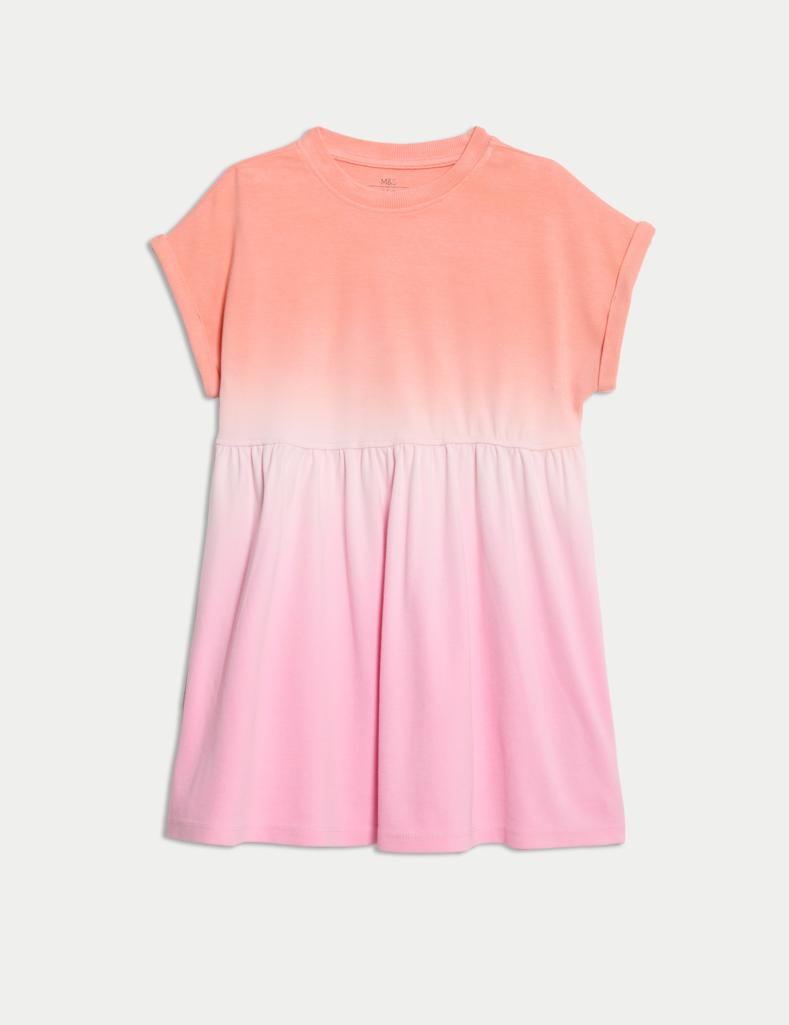 Cotton Rich Ombré T-Shirt Dress (1-8 Yrs) 2 of 7