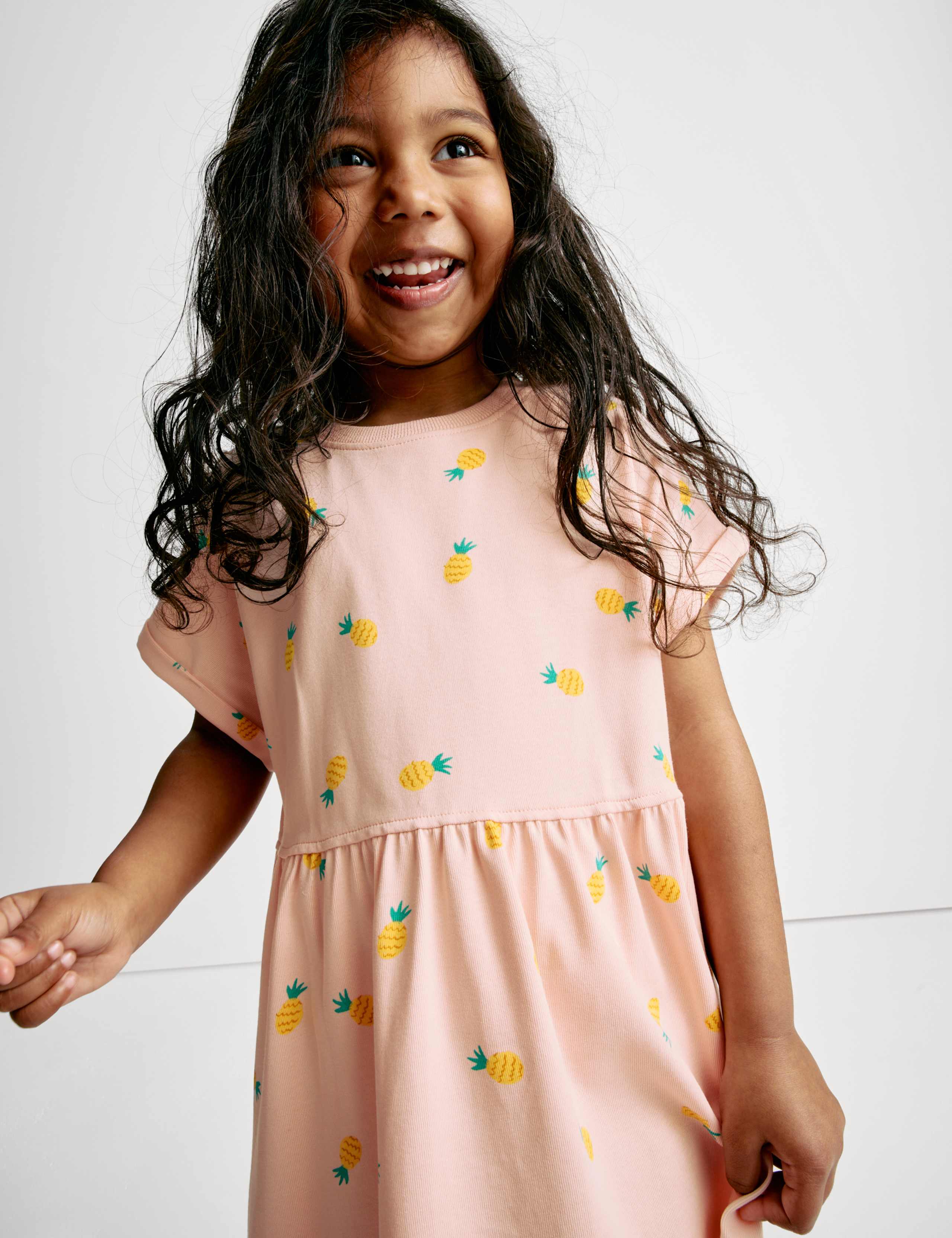 Cotton Rich Pineapple Dress (1-8 Yrs) 4 of 7