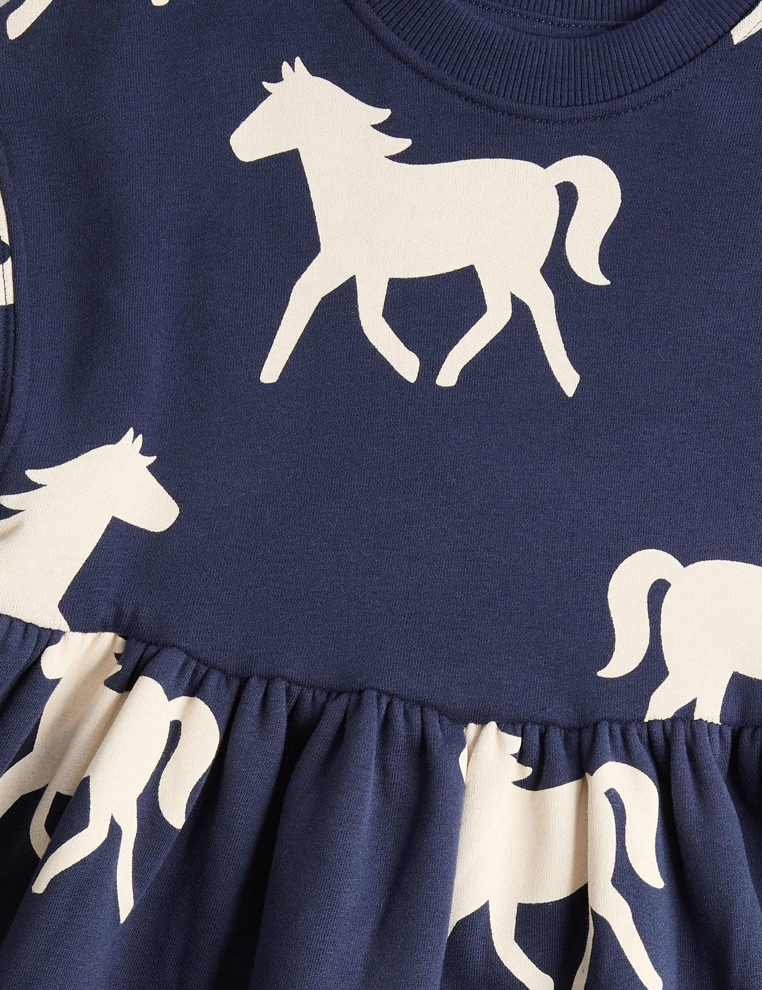 Cotton Rich Horse Sweat Dress (2-8 Yrs) 2 of 2