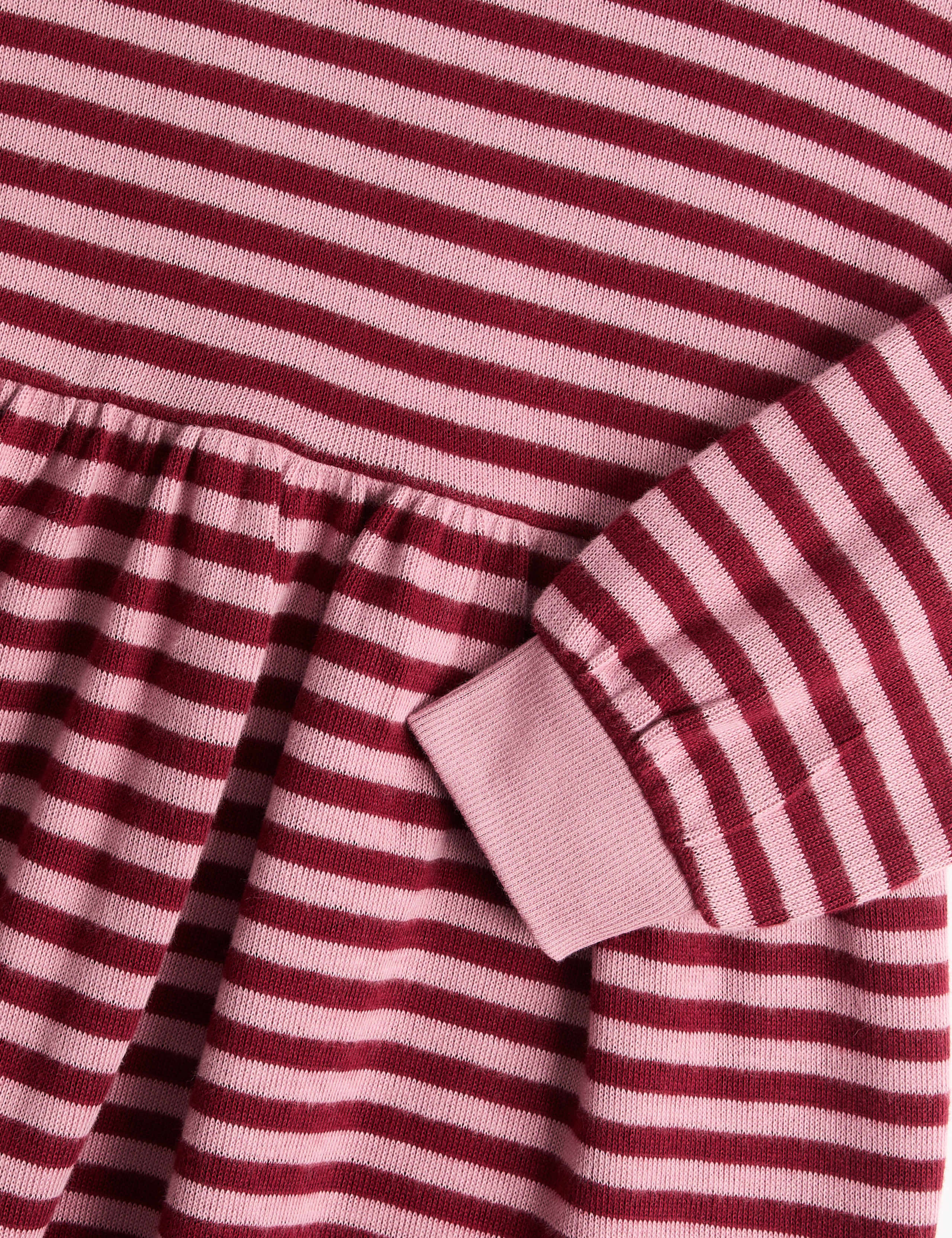Cotton Rich Cosy Striped Dress (2-8 Yrs) 2 of 2