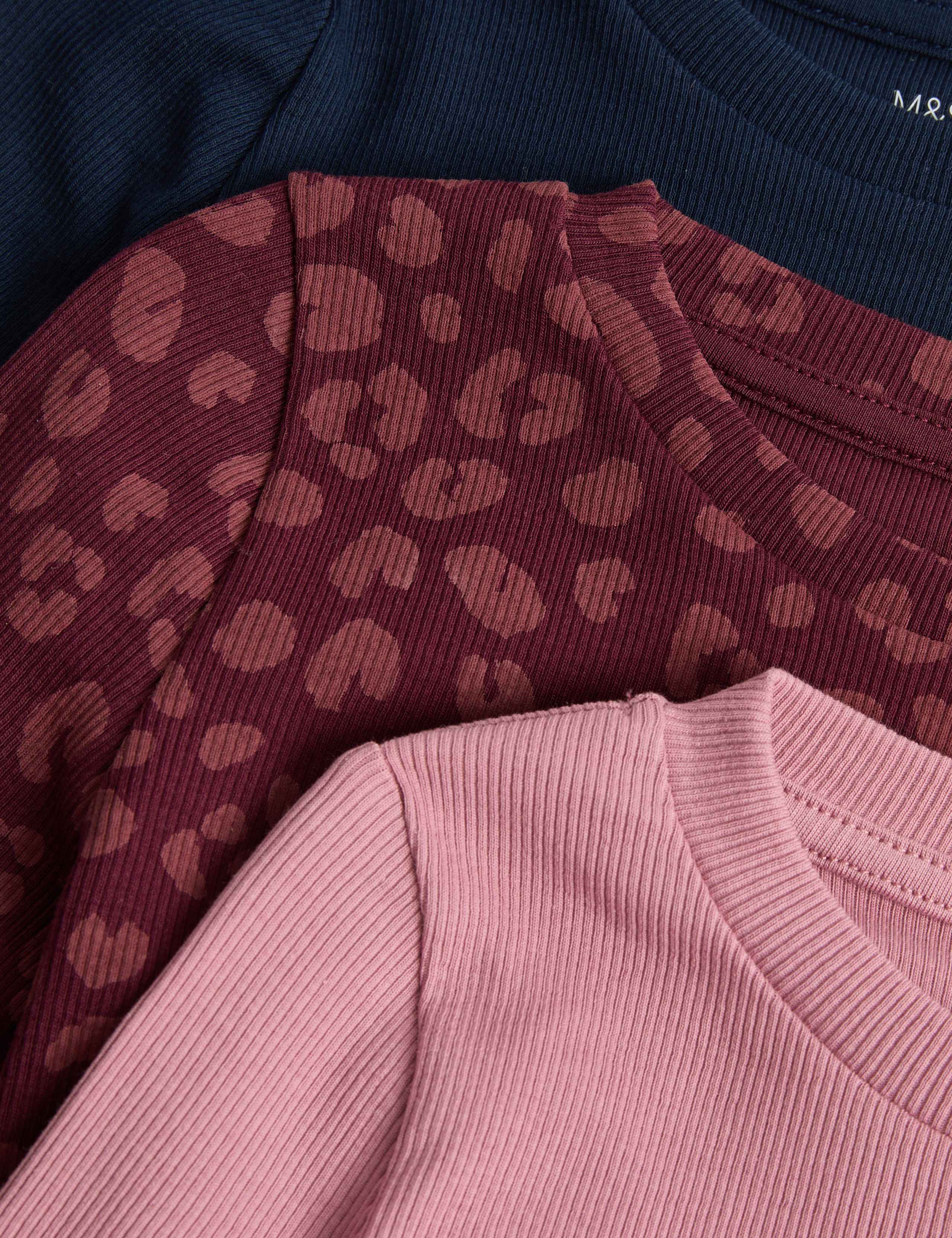 3 Pack Cotton Rich Tops (2-10 Yrs) 2 of 2