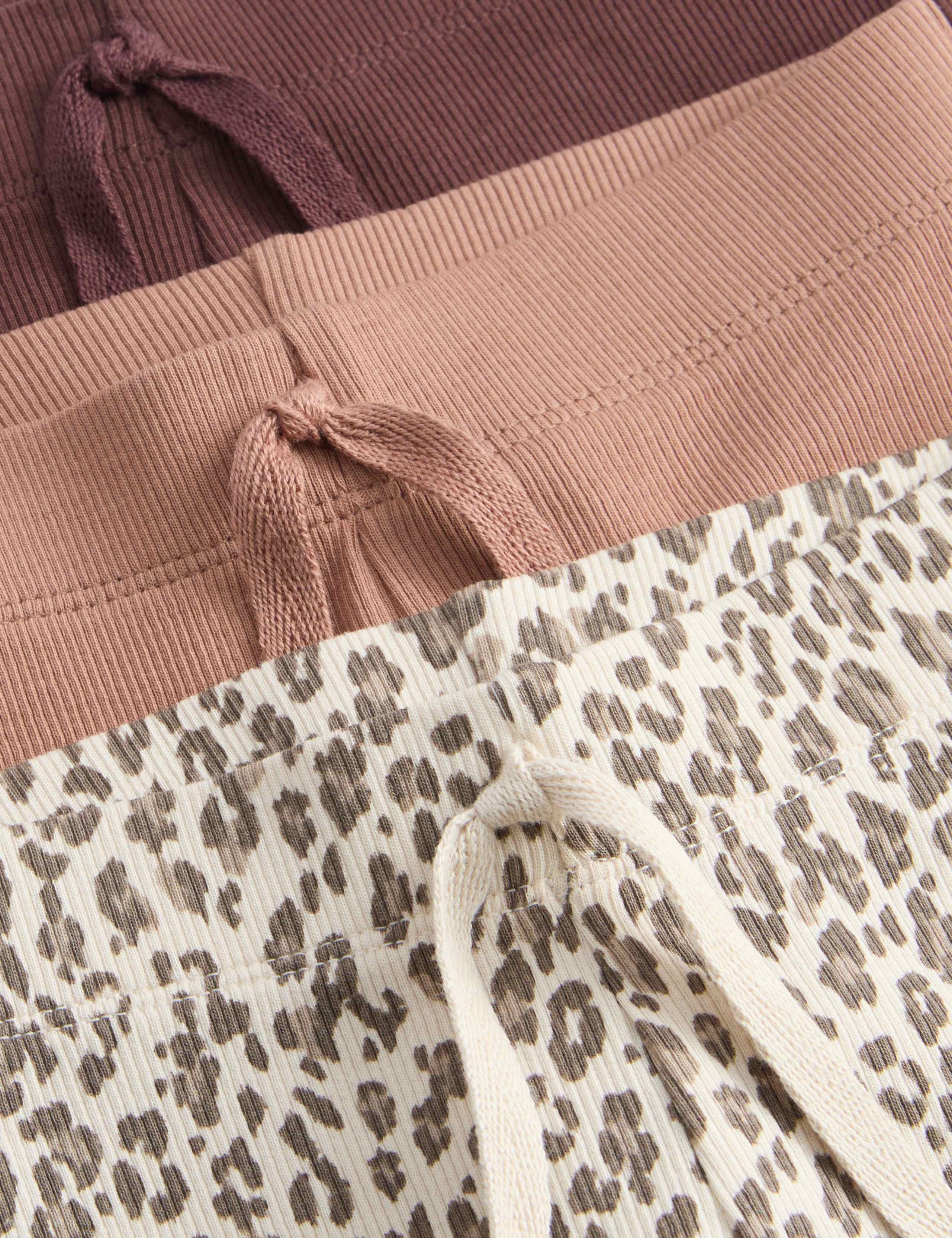 3pk Leopard Print Kickflare Leggings (2-8 Yrs) 2 of 2