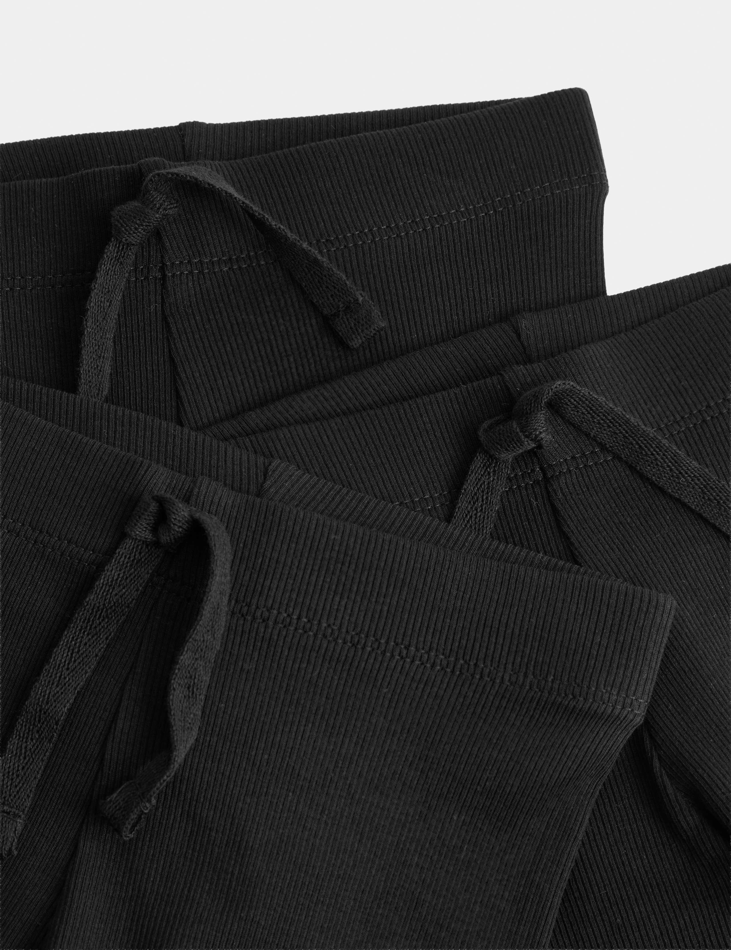 3 Pack Cotton Rich Ribbed Leggings (2-8 Yrs) 2 of 2