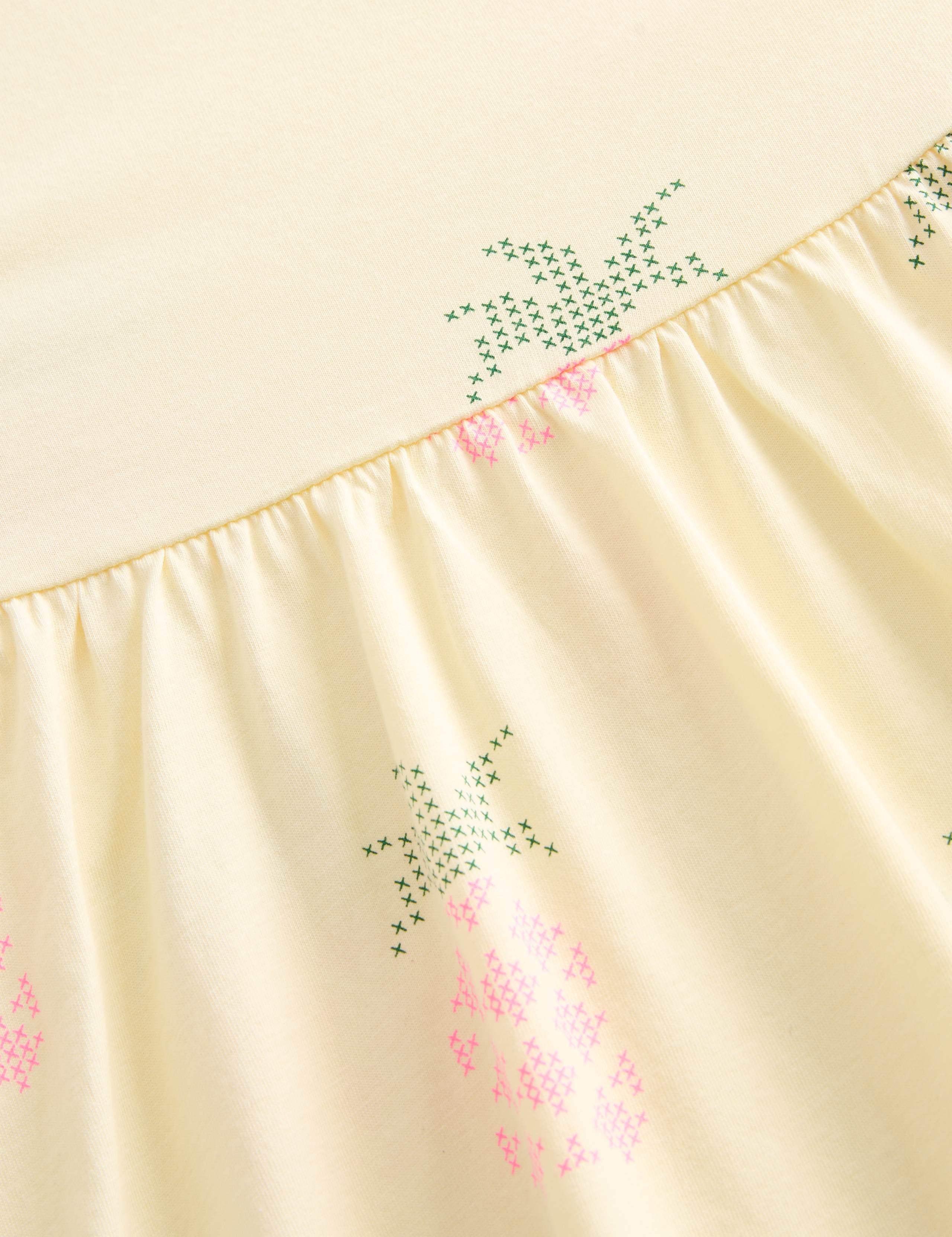 Pure Cotton Pineapple Print Dress (2-8 Yrs) 2 of 2