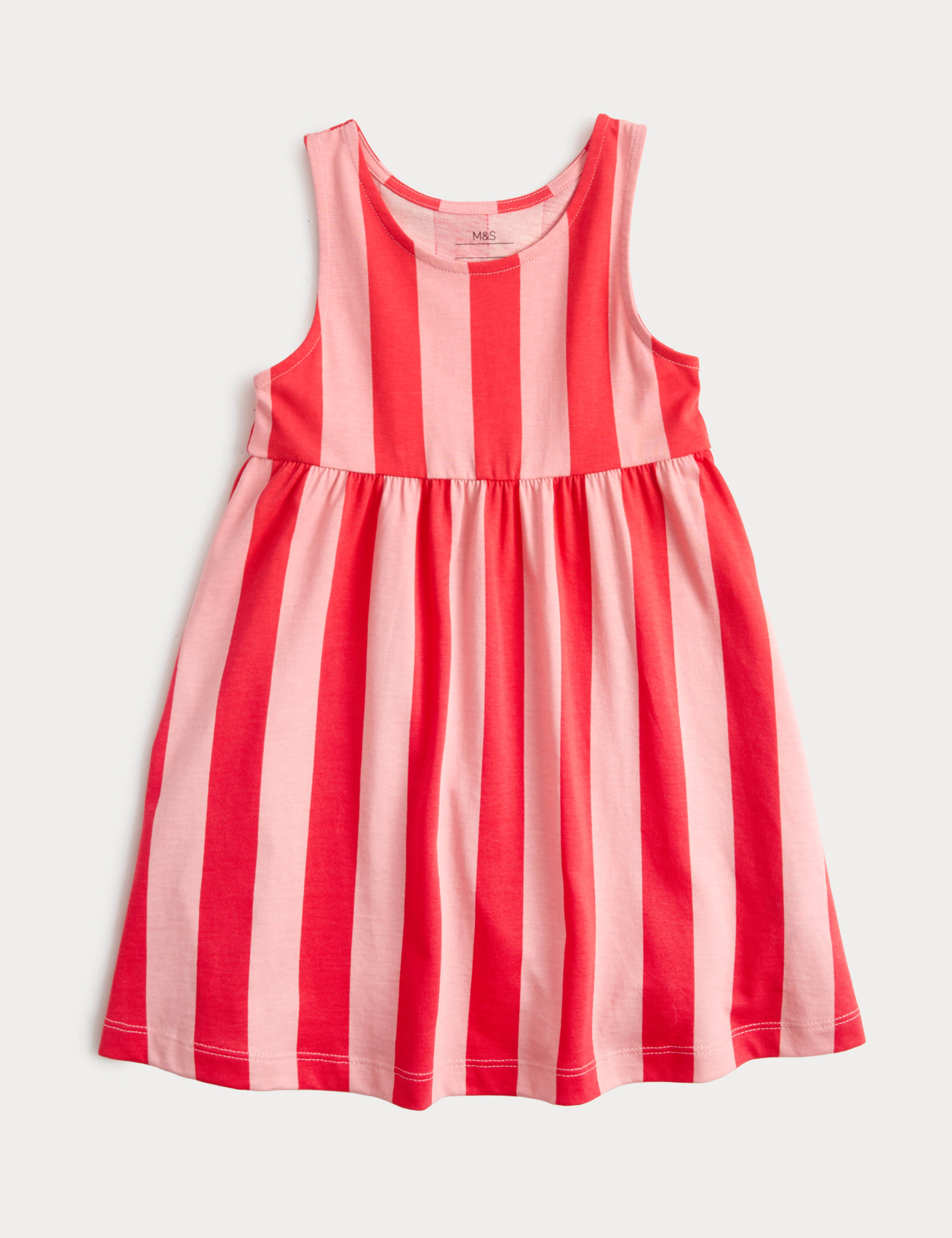 Pure Cotton Sleeveless Dress (2-8 Yrs) 1 of 1