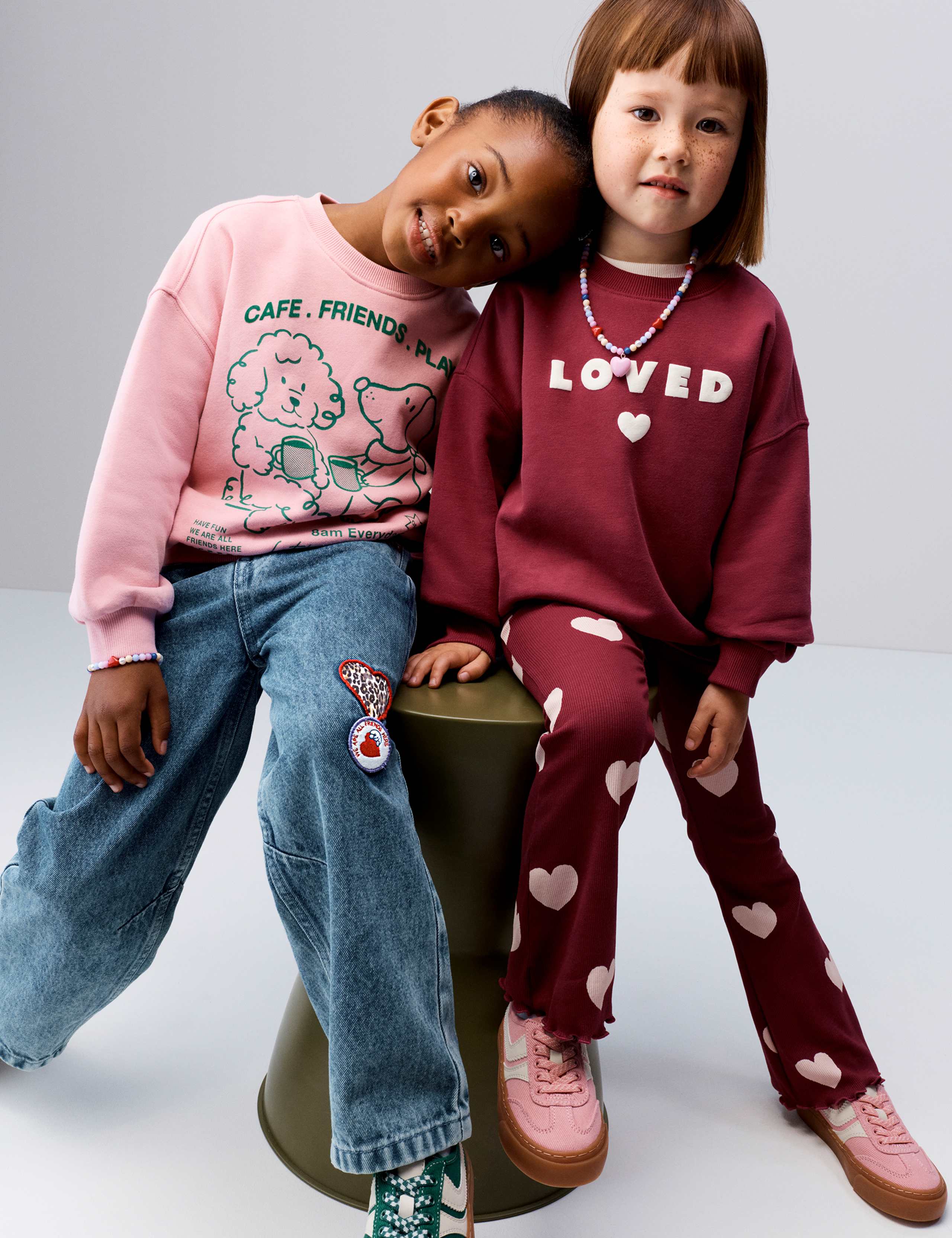 2 Piece Cotton Rich Loved Sweat Outfit (2-8 Yrs) 3 of 4