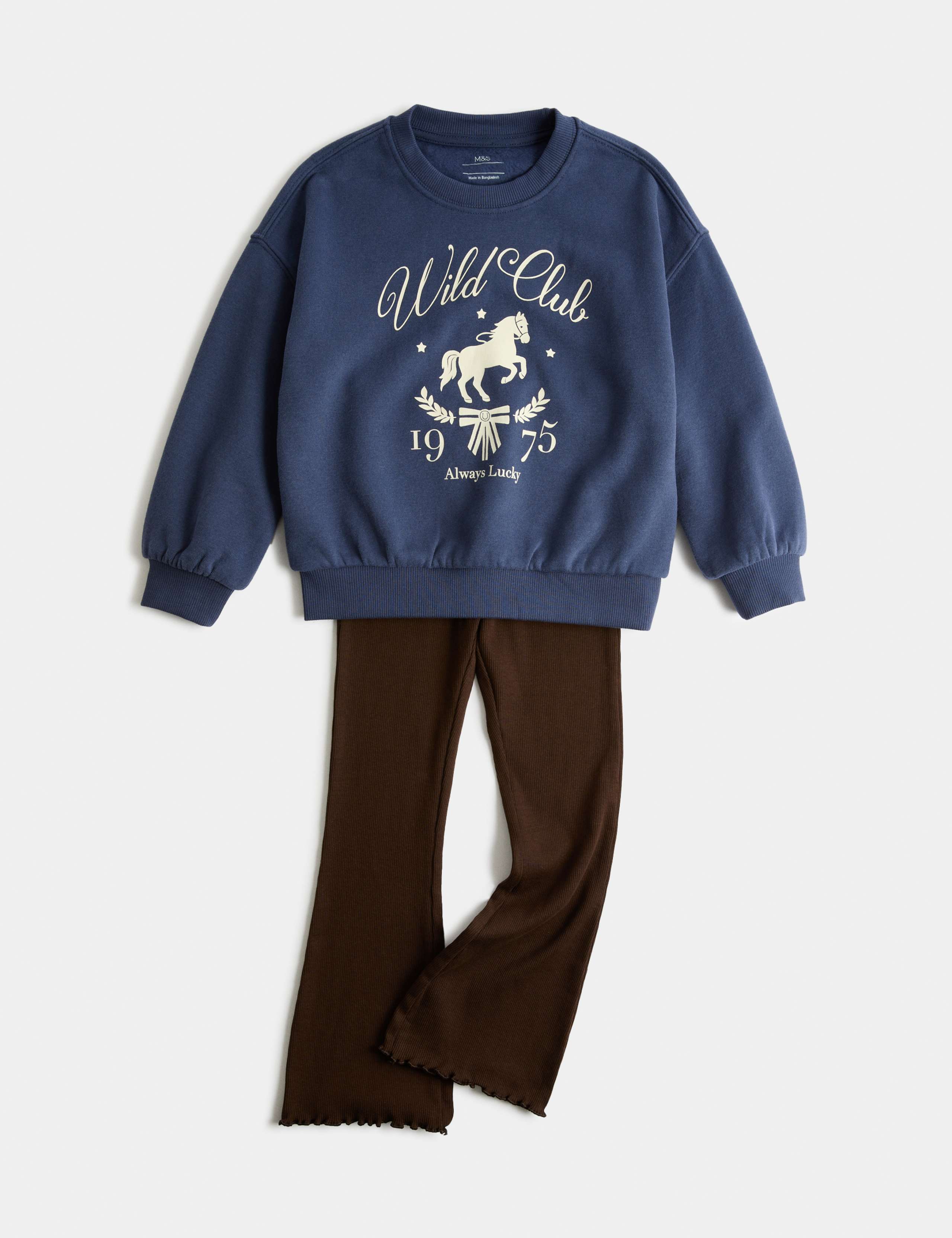 2 Piece Cotton Rich Wild Club Sweat Outfit (2-8 Yrs) 1 of 2