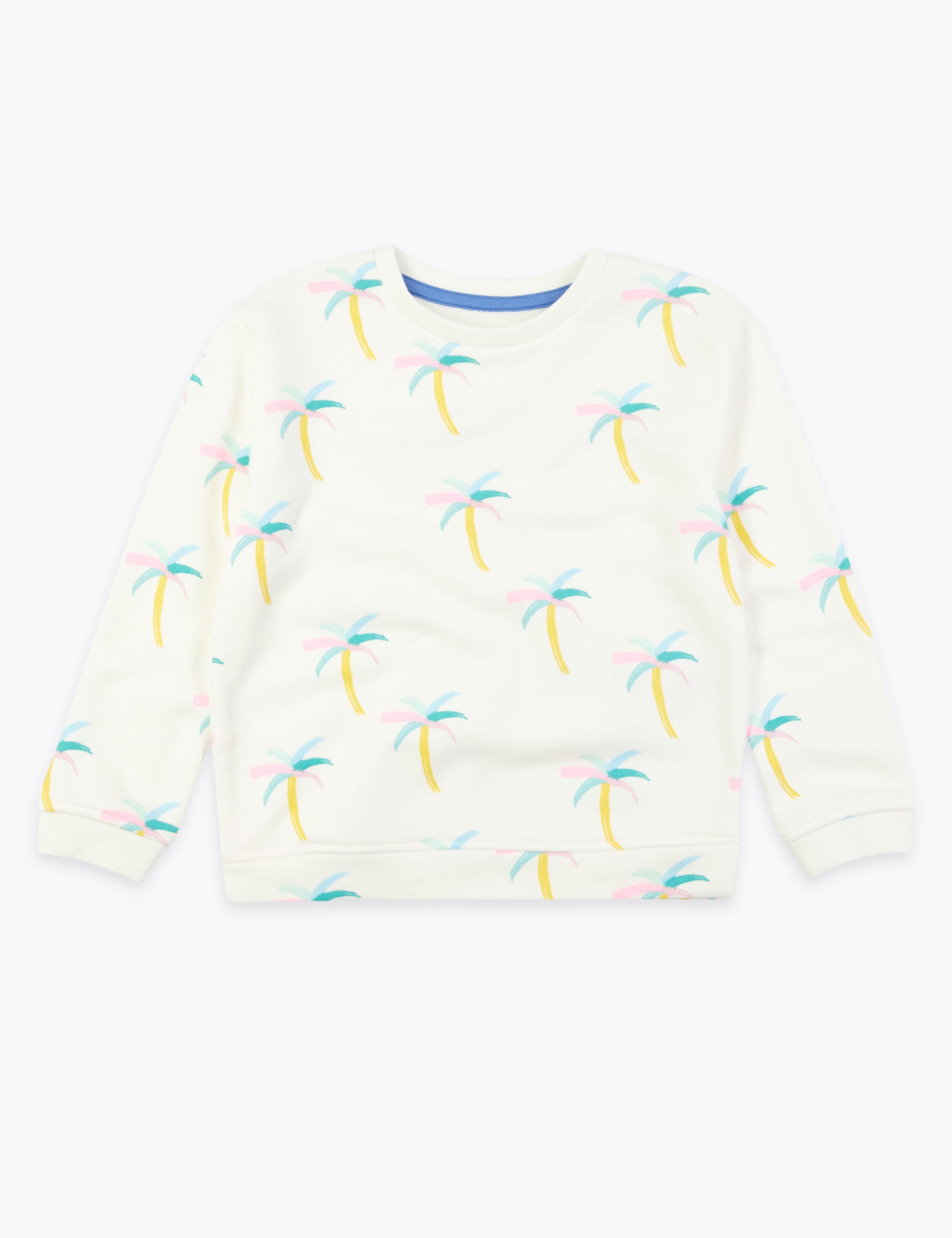 Cotton Palm Tree Print Sweatshirt (2-7 Yrs) 2 of 4