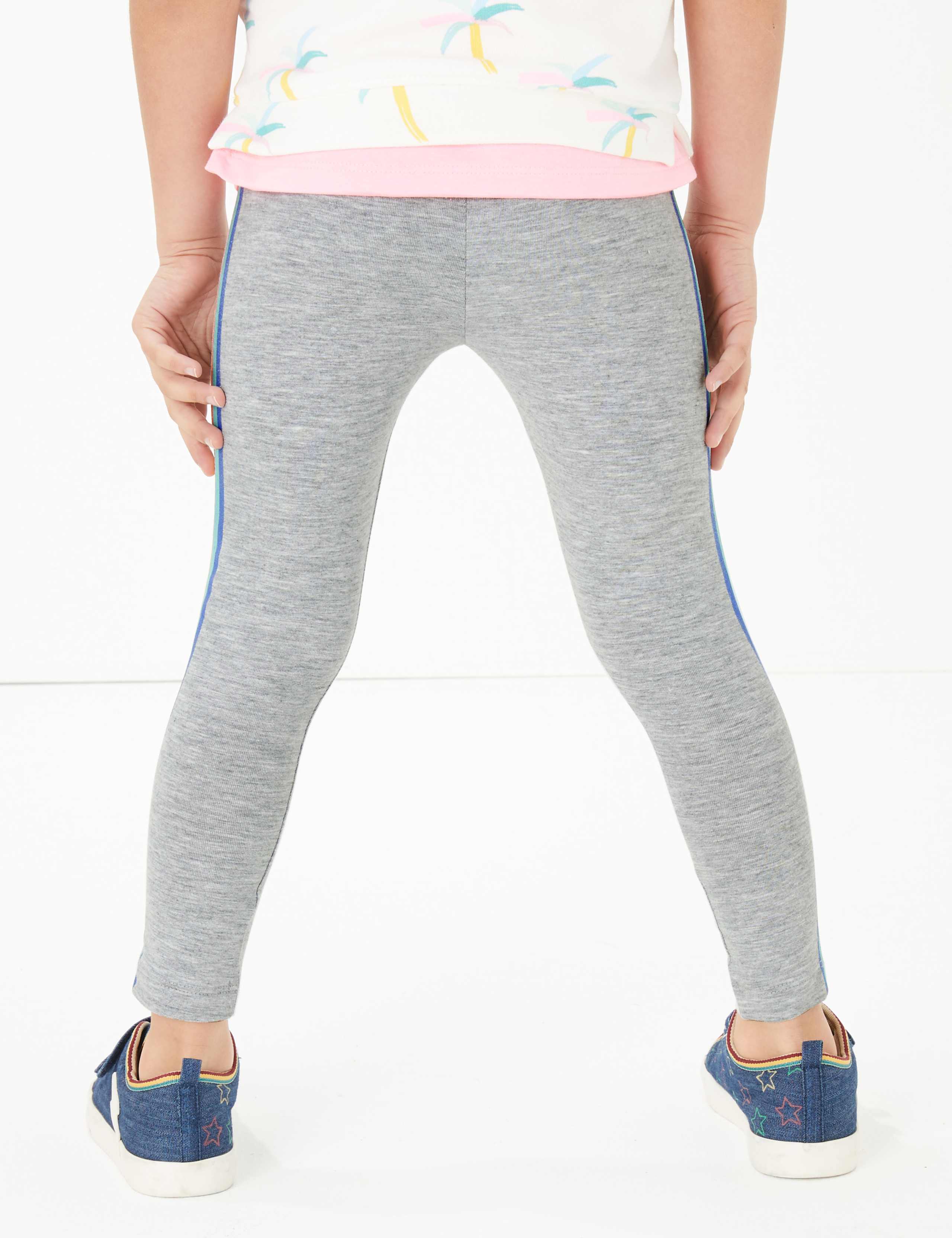 Cotton Rainbow Side Stripe Leggings (2-7 Yrs) 4 of 6