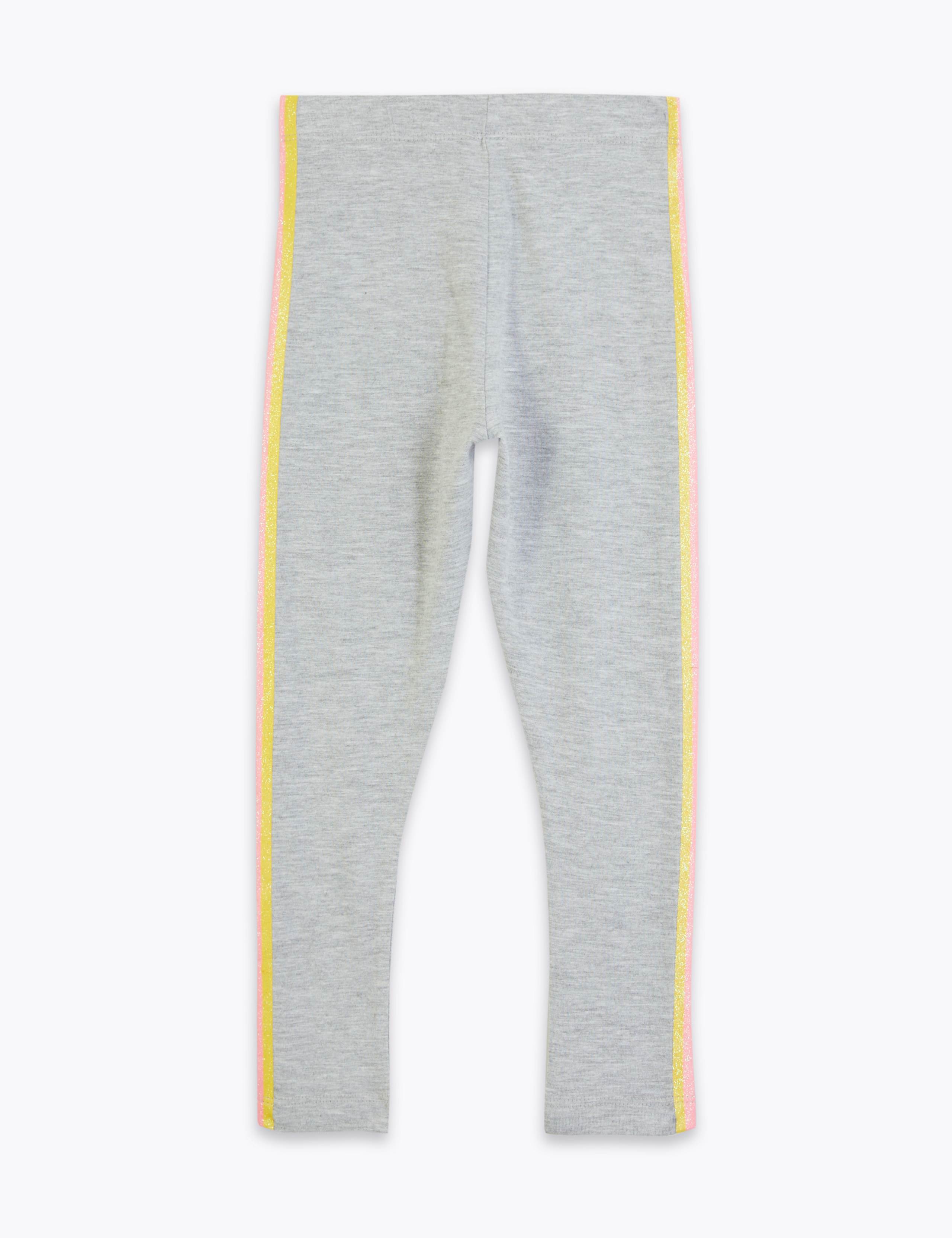 Cotton Rainbow Side Stripe Leggings (2-7 Yrs) 2 of 6