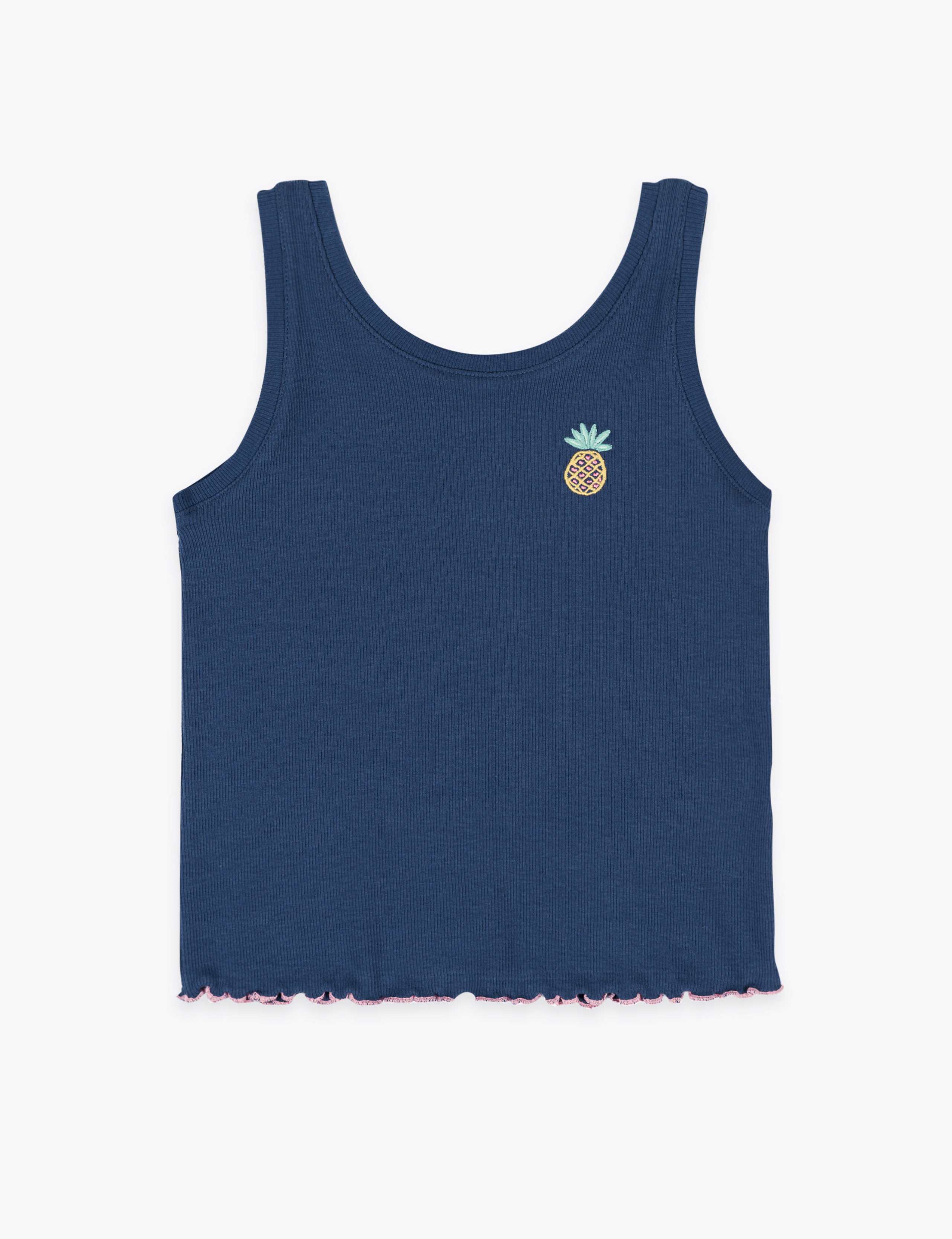 Cotton Pineapple Logo Vest (2-7 Yrs) 1 of 1