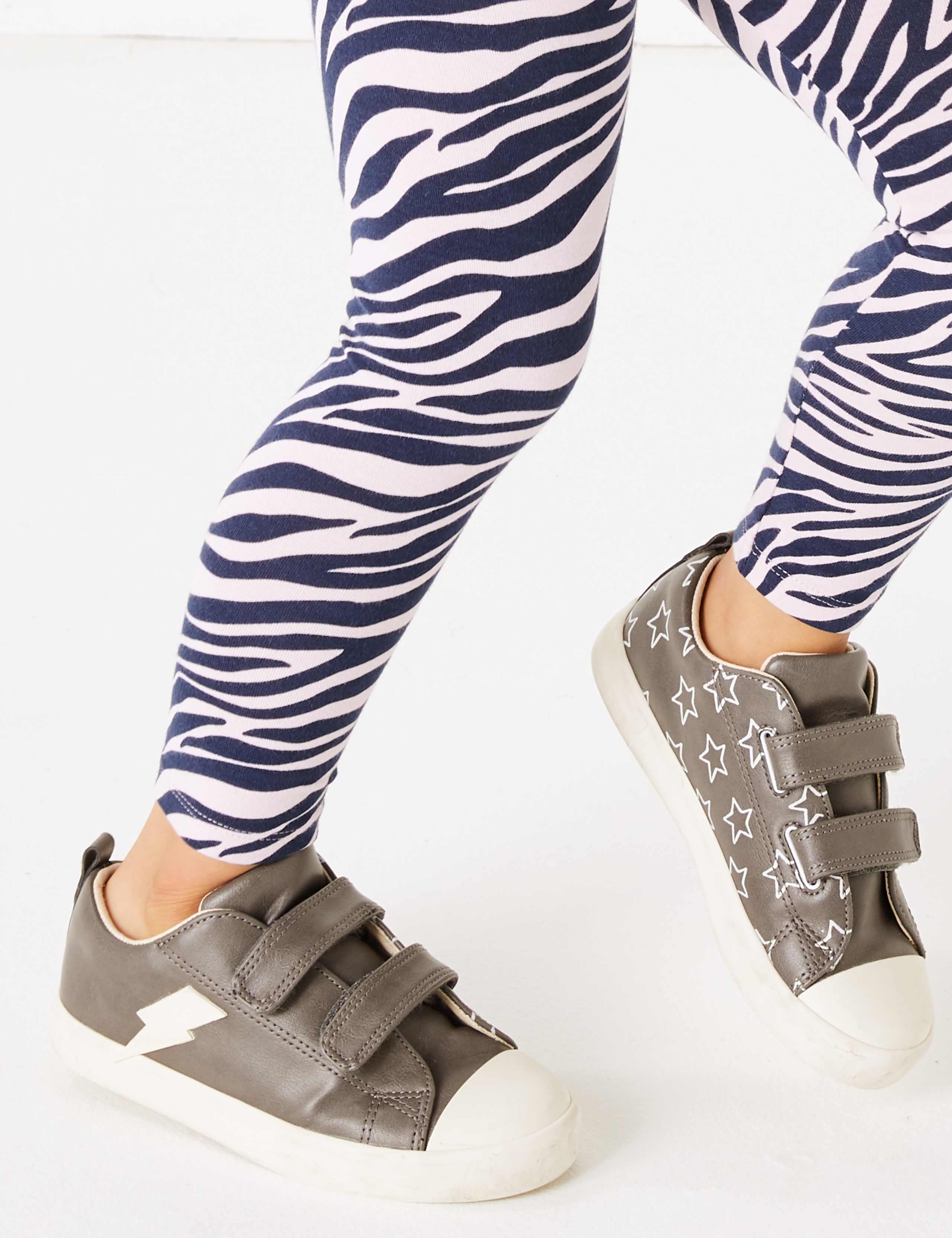 Cotton Rich Zebra Print Leggings (2-7 Years) 3 of 5