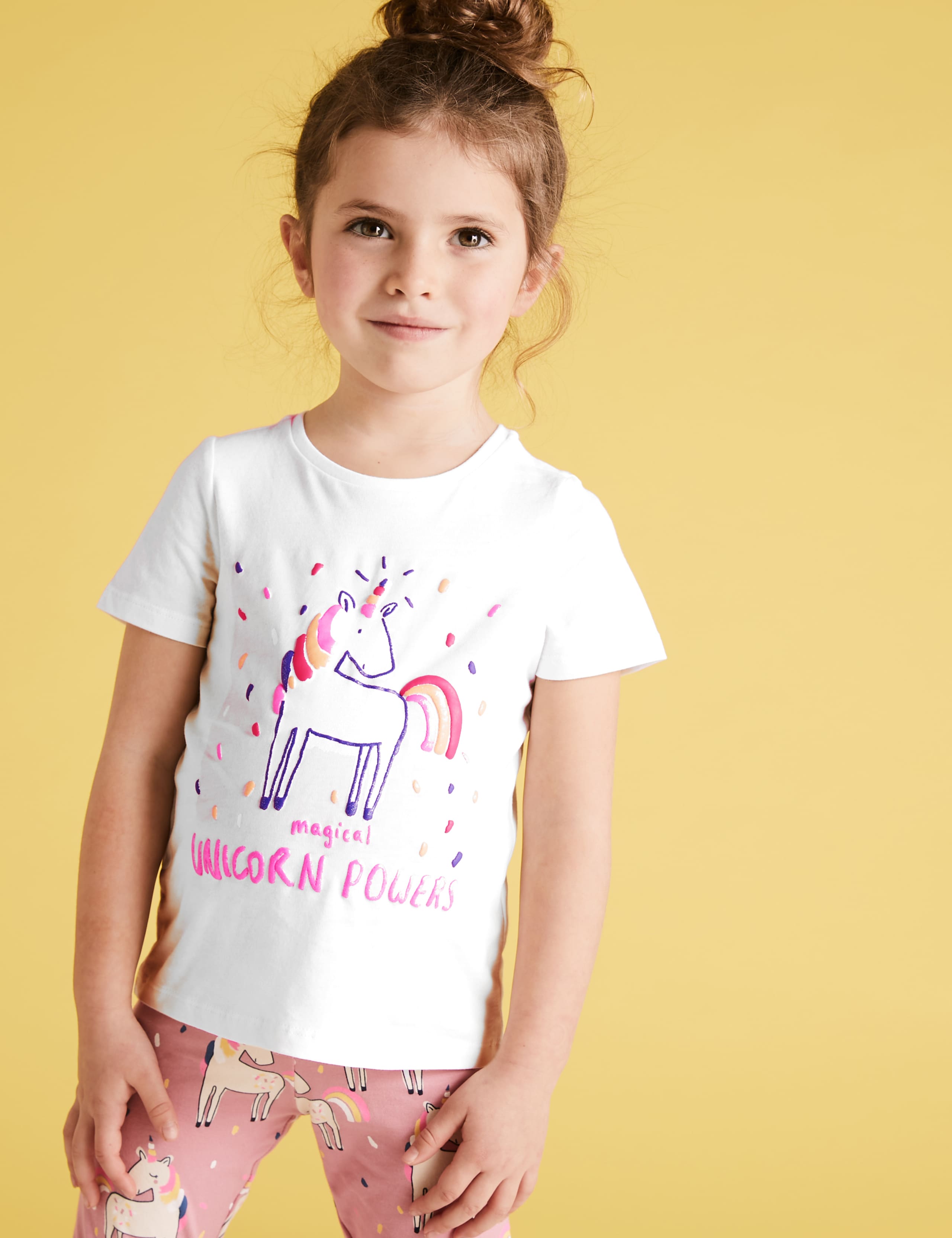 Pure Cotton Unicorn T-Shirt (2-7 Yrs) 1 of 4