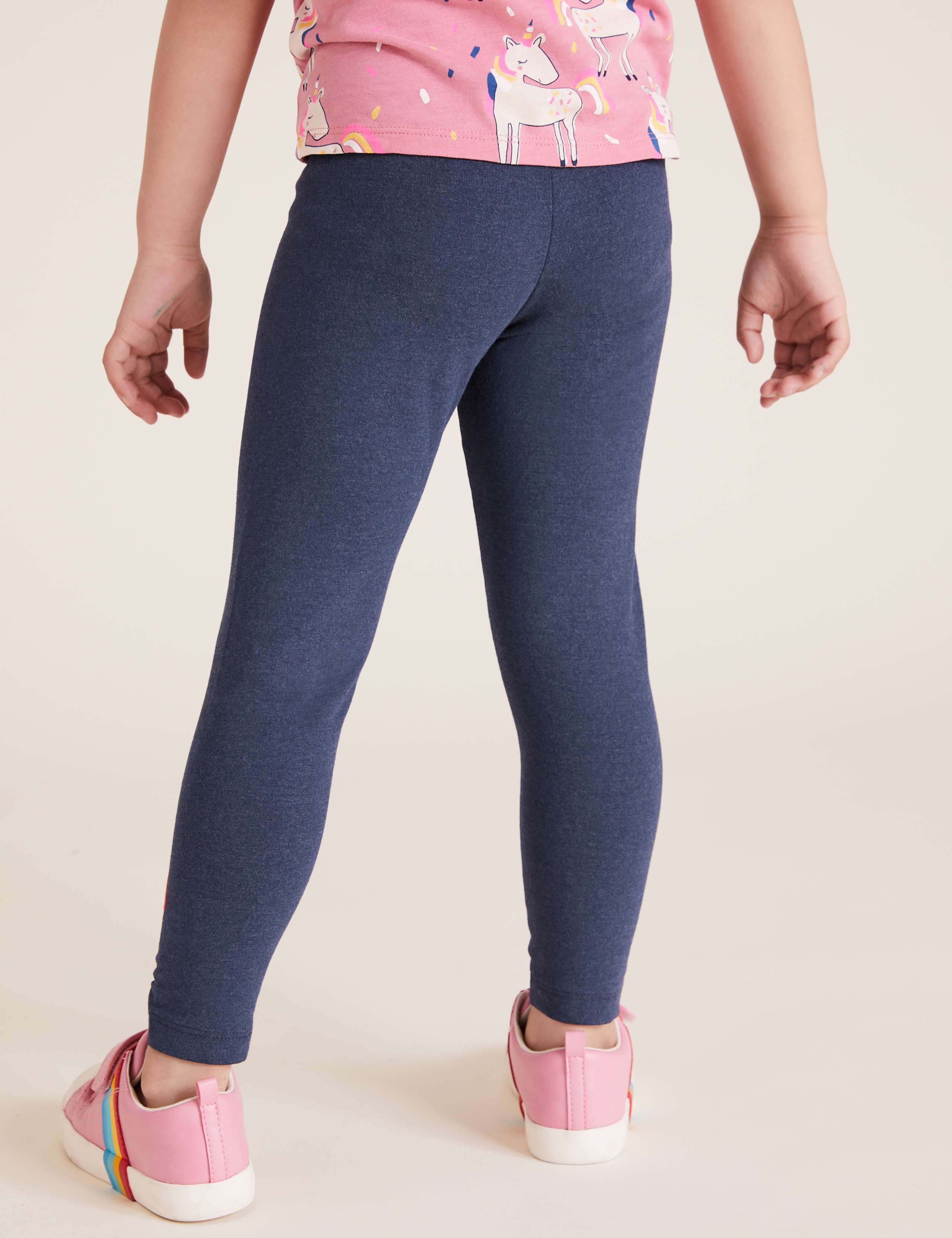 Cotton Unicorn Print Leggings (2-7 Yrs) 5 of 5