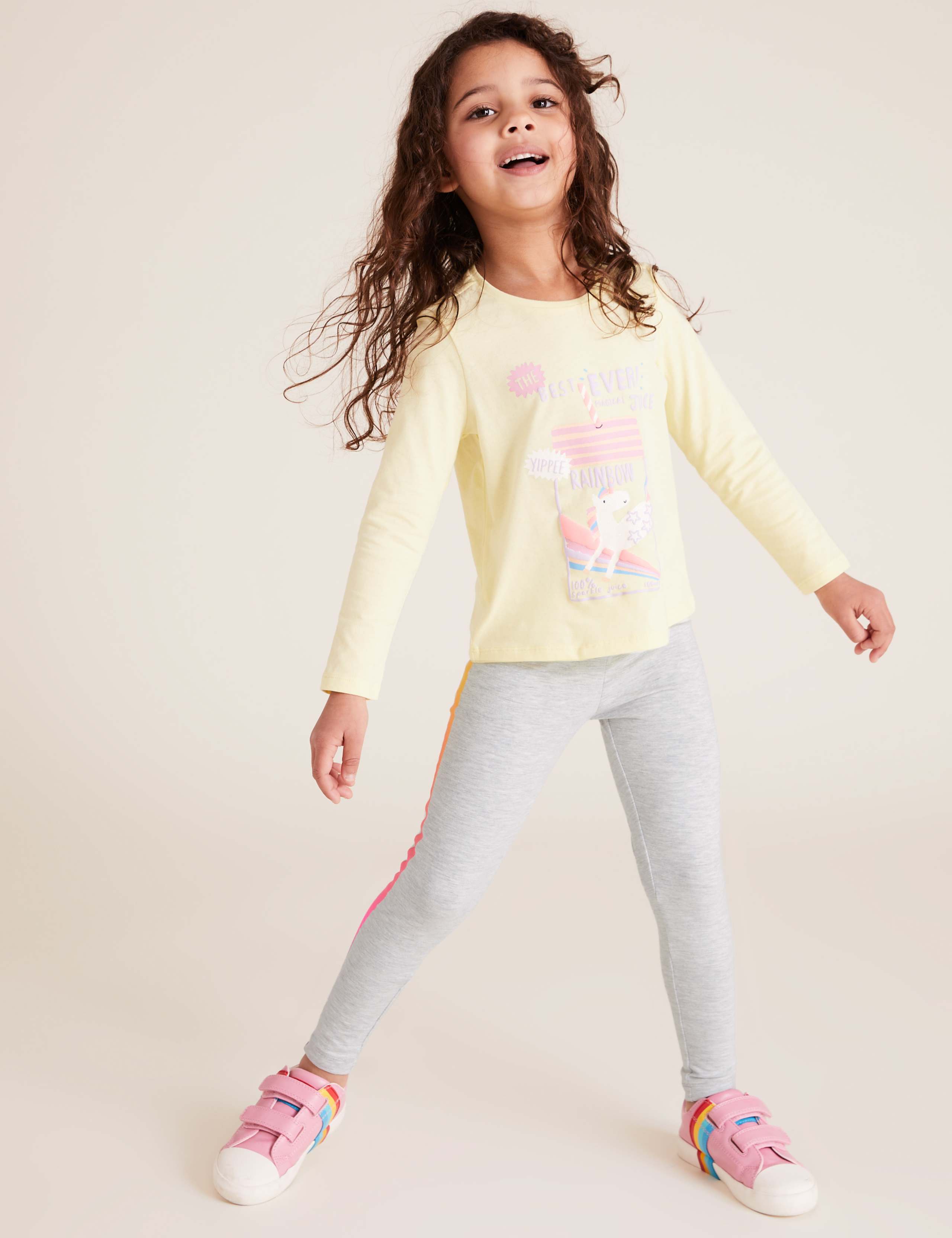 Cotton Rainbow Tape Leggings (2-7 Yrs) 3 of 6