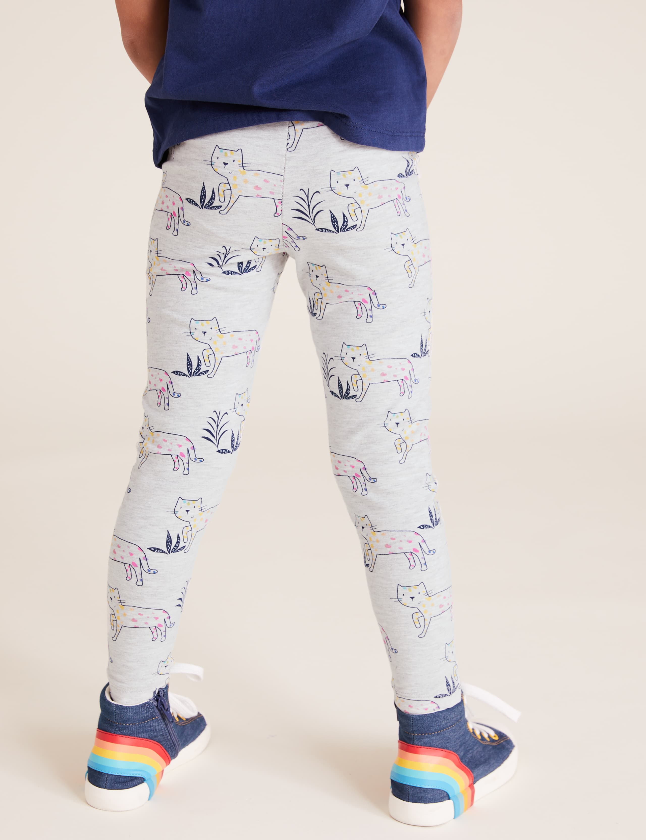 Cotton Leopard Print Leggings (2-7 Yrs) 5 of 5