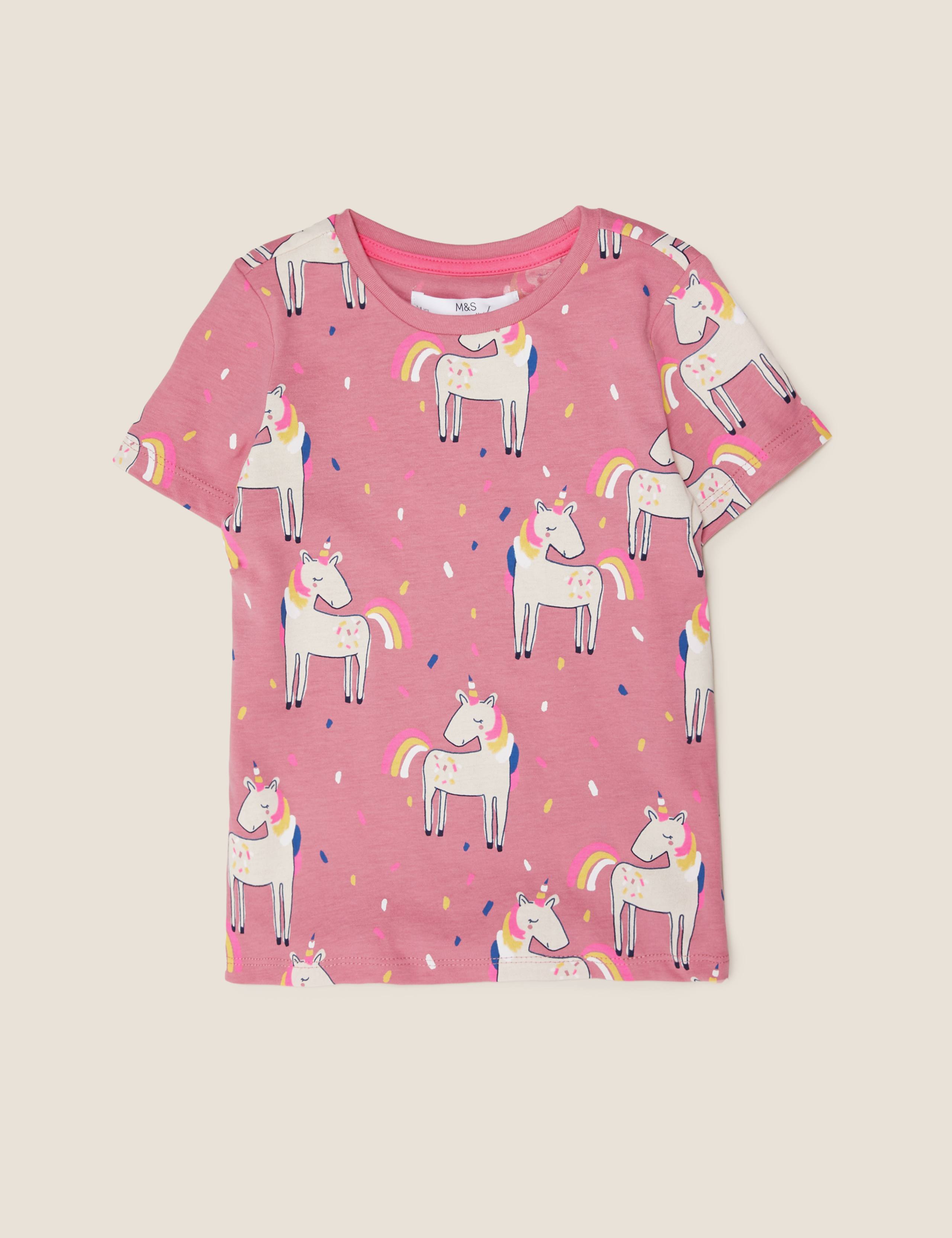 Pure Cotton Unicorn Print T-Shirt (2-7 Yrs) 2 of 4