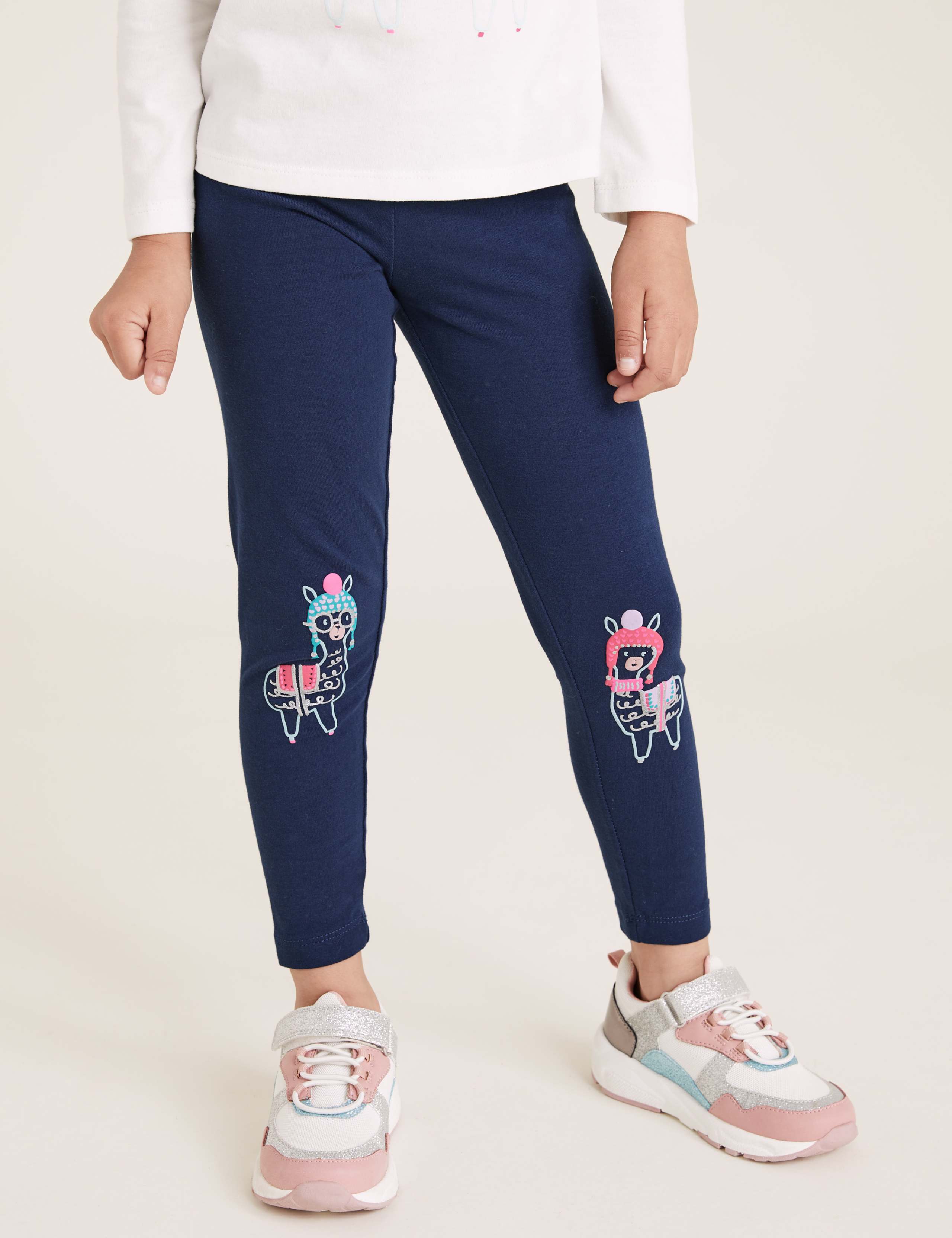 Cotton Llama Leggings (2-7 Yrs) 3 of 4