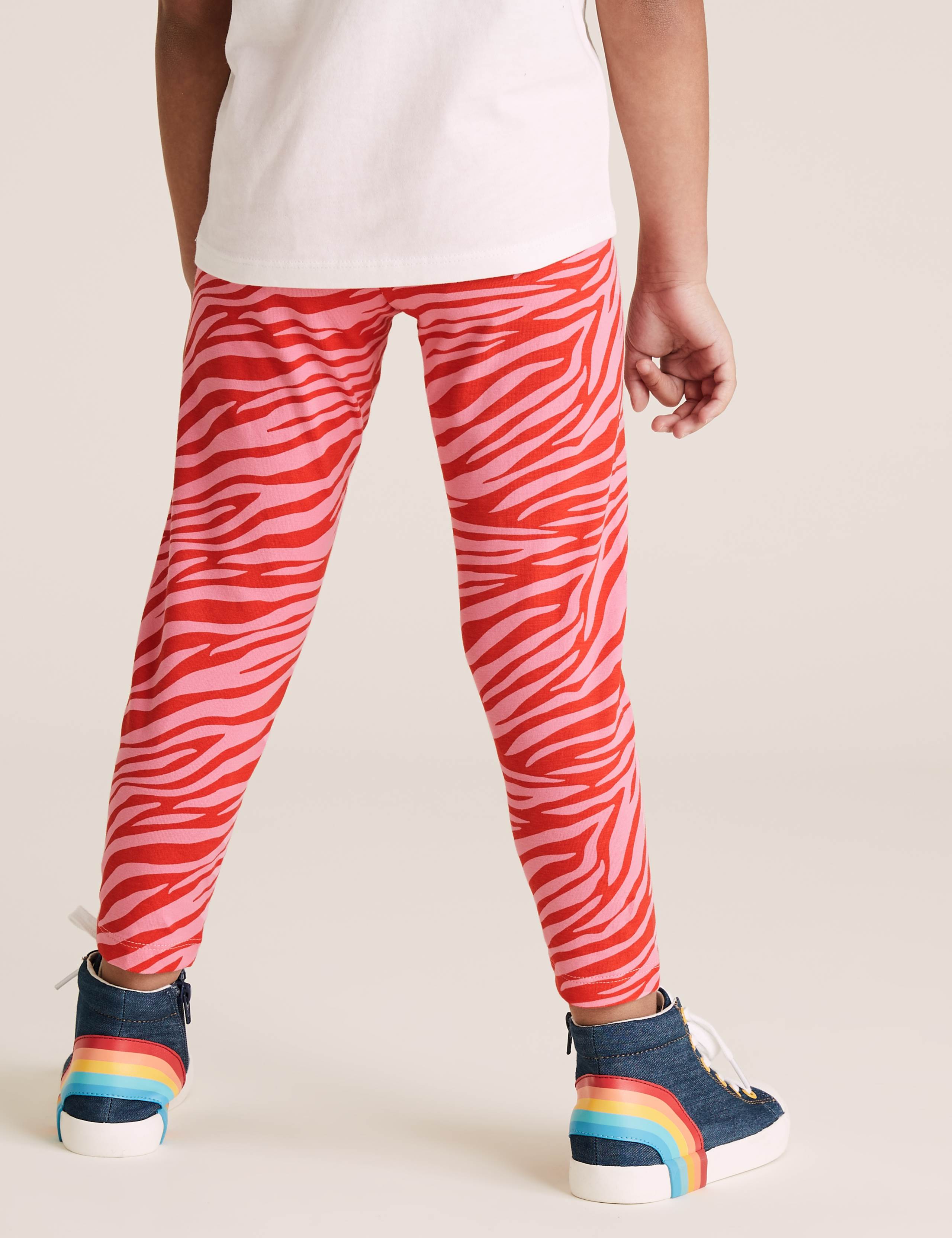Cotton Zebra Print Leggings (2-7 Yrs) 5 of 5