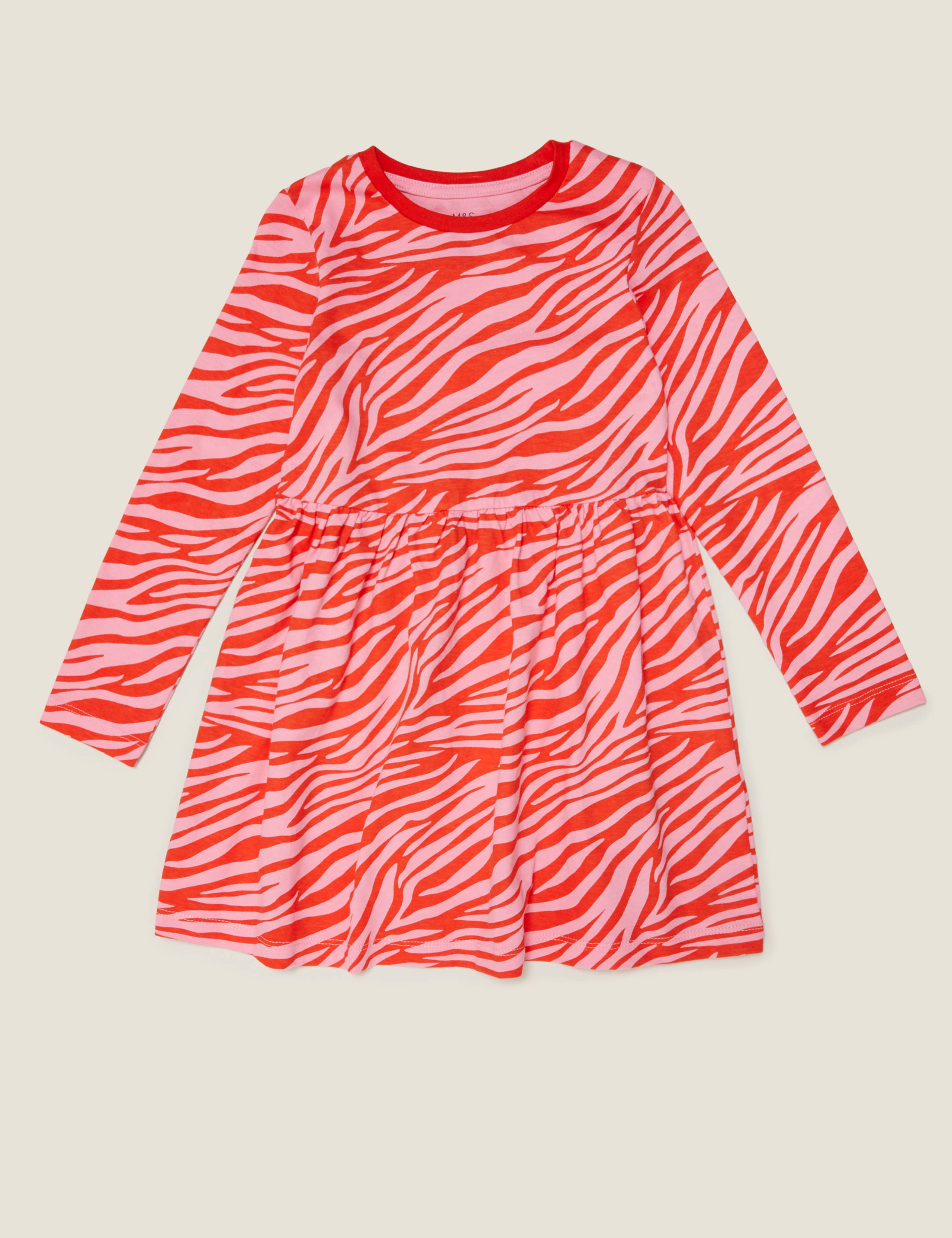 Pure Cotton Zebra Print Dress (2-7 Yrs) 2 of 4