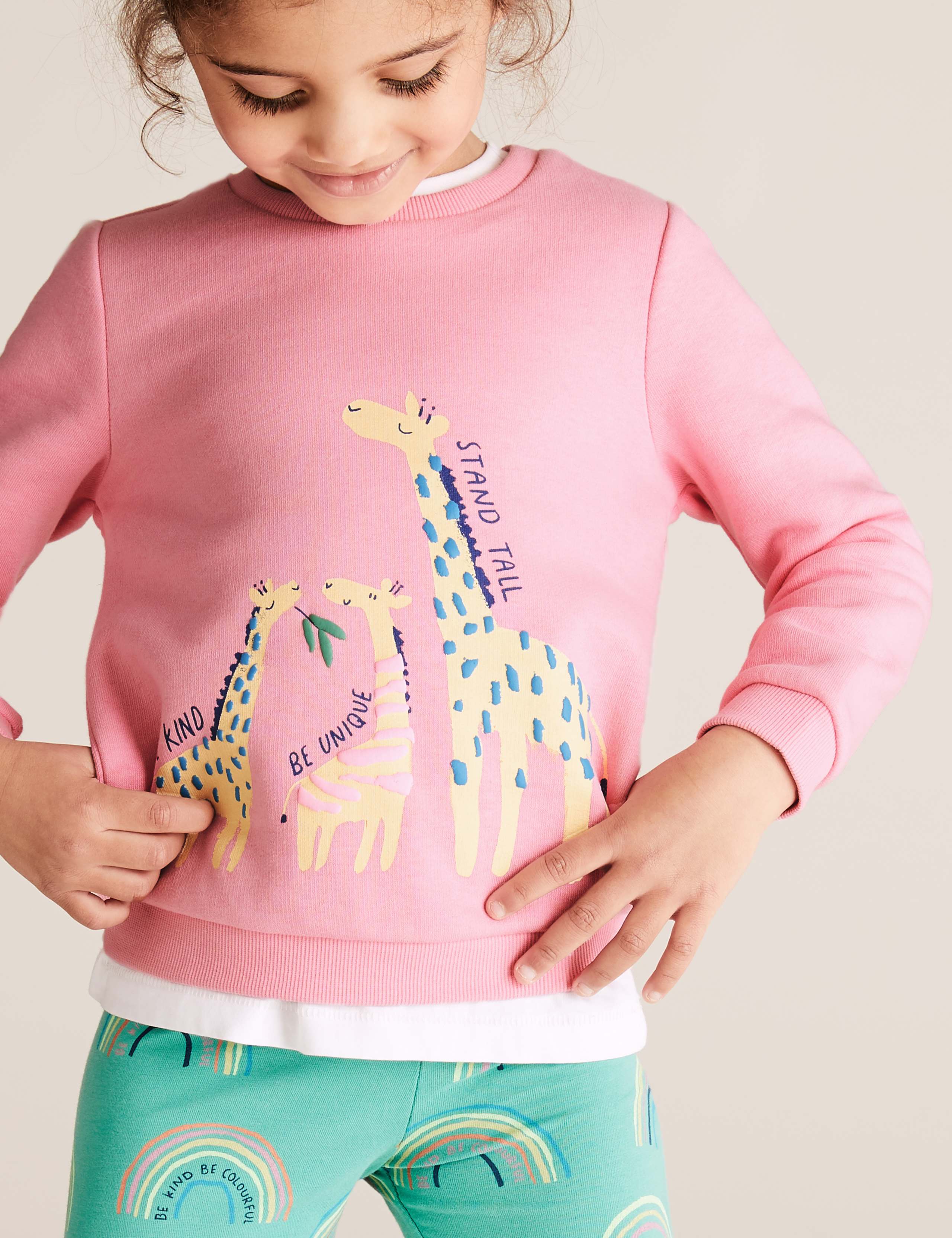 Cotton Giraffe Sweatshirt (2-7 Yrs) 3 of 5