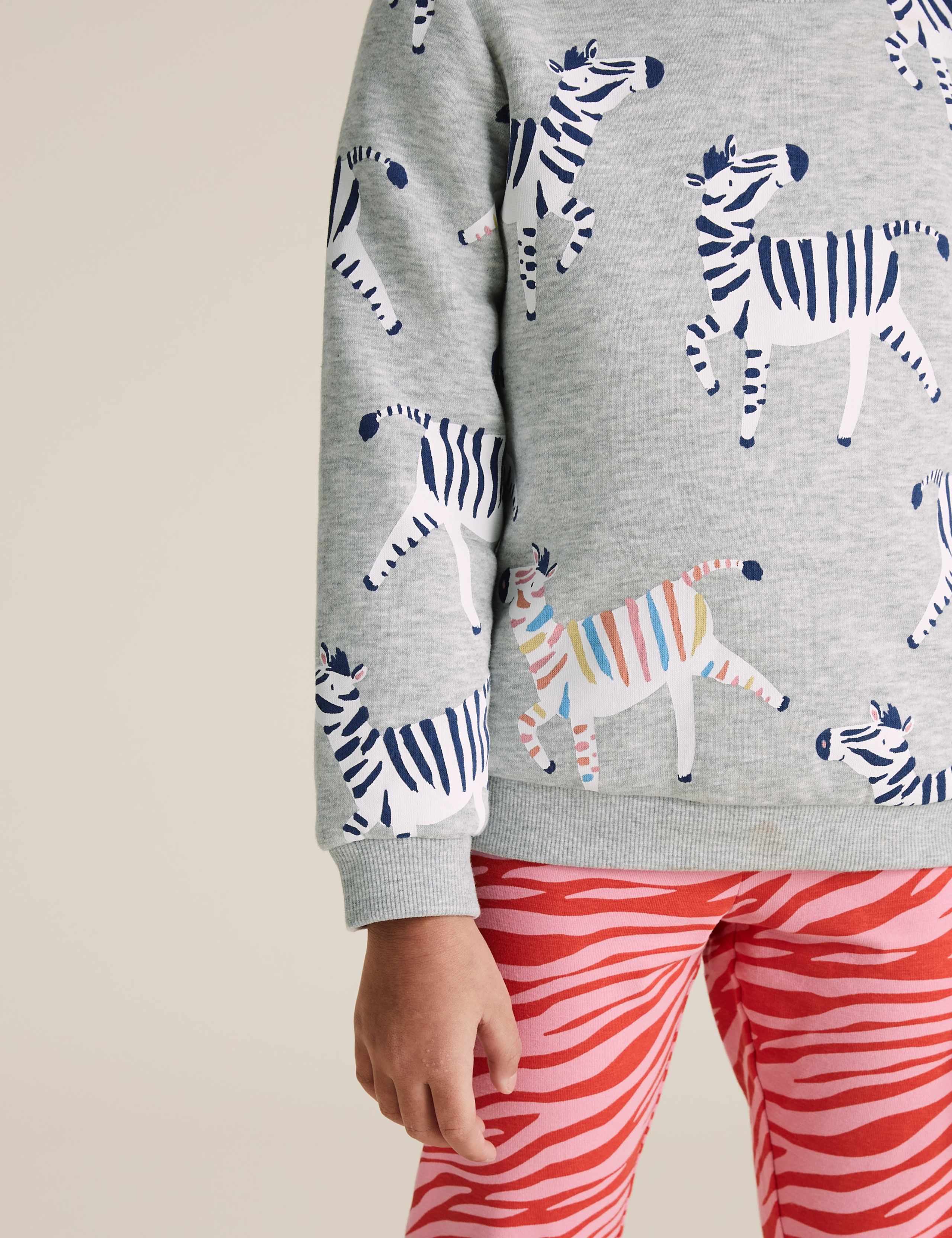 Cotton Zebra Sweatshirt (2-7 yrs) 3 of 4