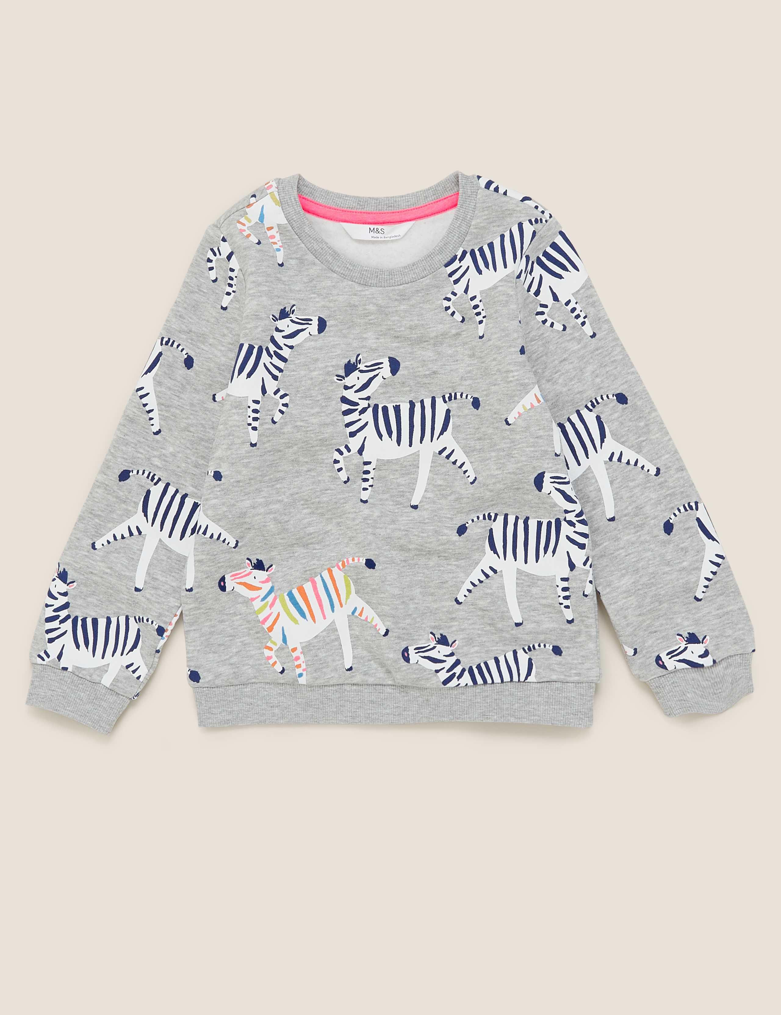 Cotton Zebra Sweatshirt (2-7 yrs) 2 of 4