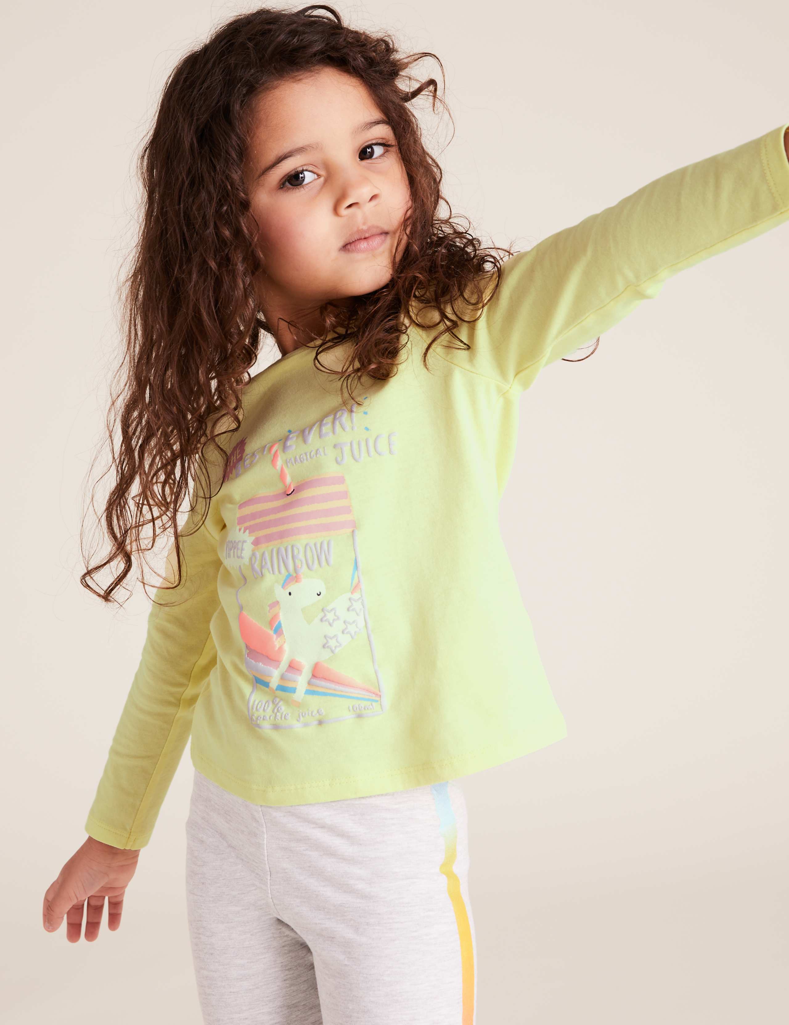 Pure Cotton Unicorn Top (2-7 Yrs) 1 of 4