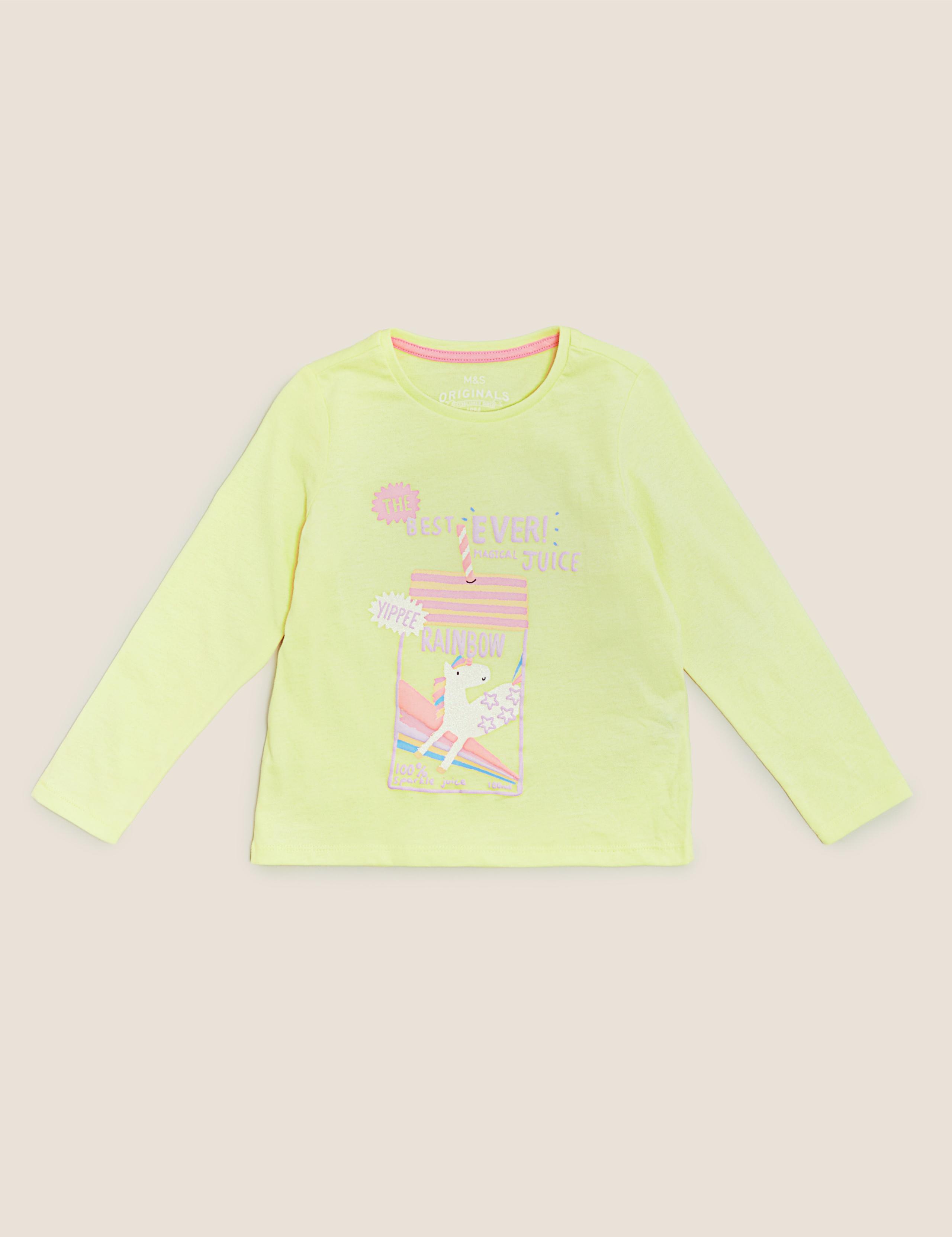 Pure Cotton Unicorn Top (2-7 Yrs) 2 of 4