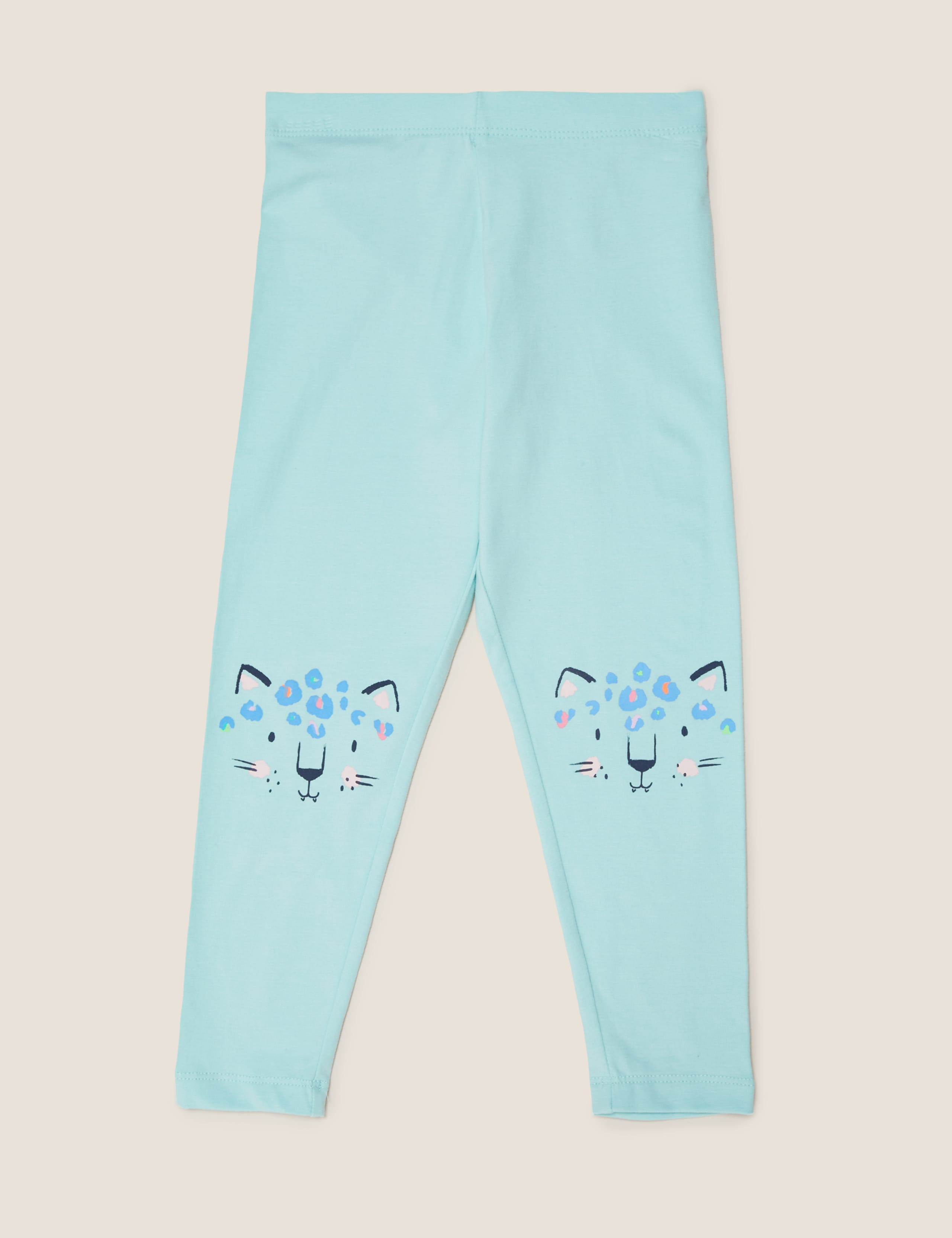 Cotton Leopard Print Leggings 2 of 5