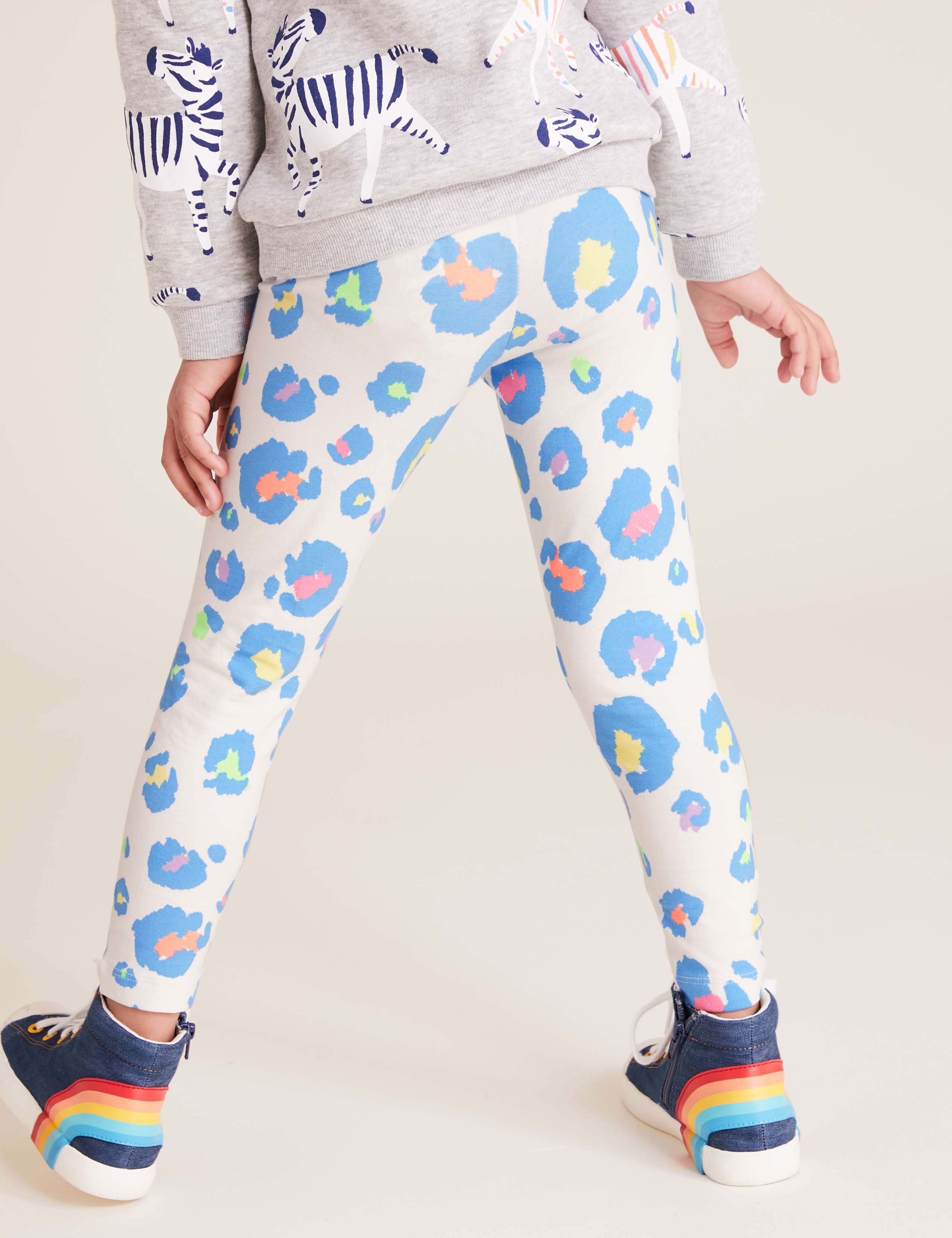 Cotton Leopard Print Leggings (2-7 Yrs) 5 of 5