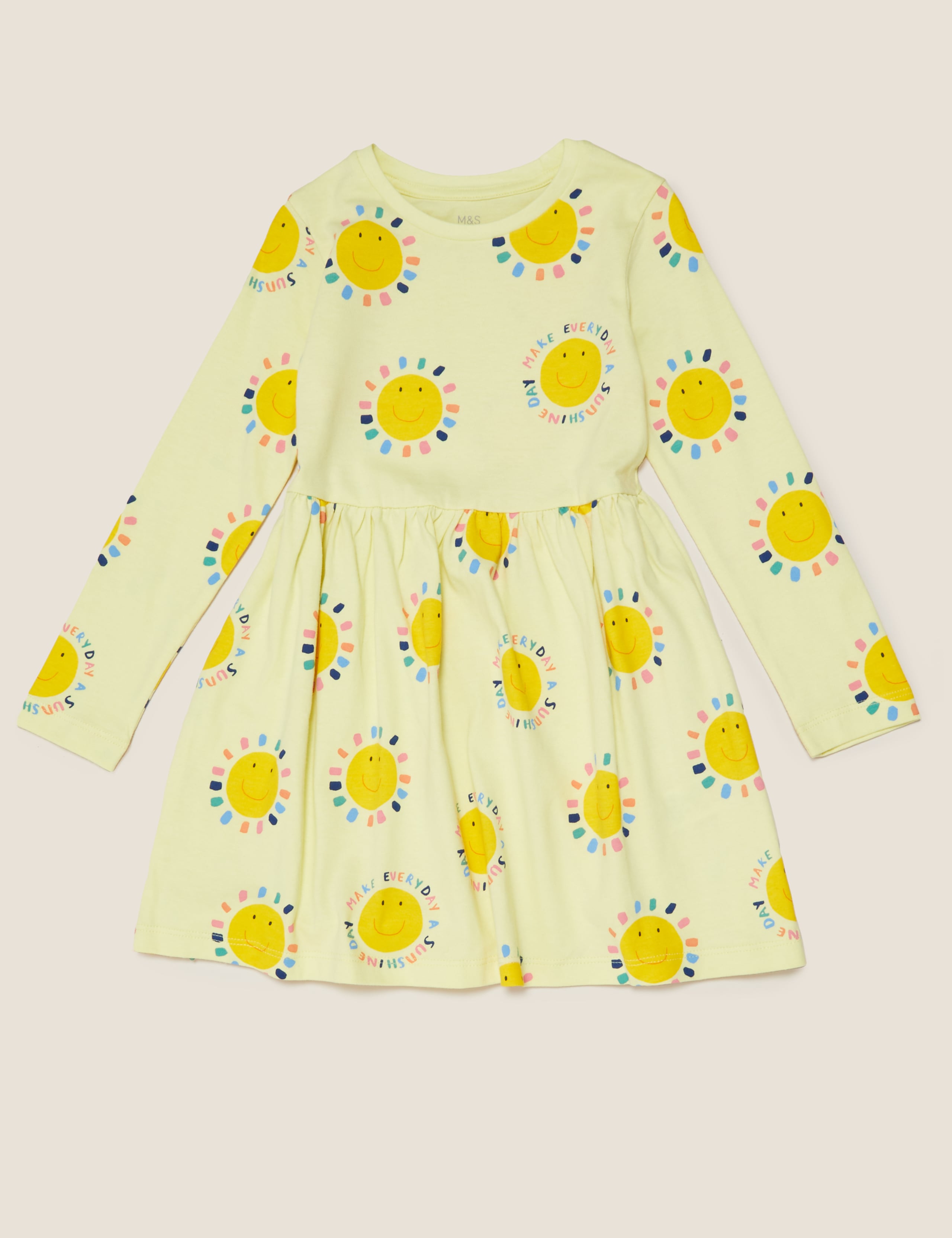 Pure Cotton Sunshine Print Dress (2-7 Yrs) 2 of 4