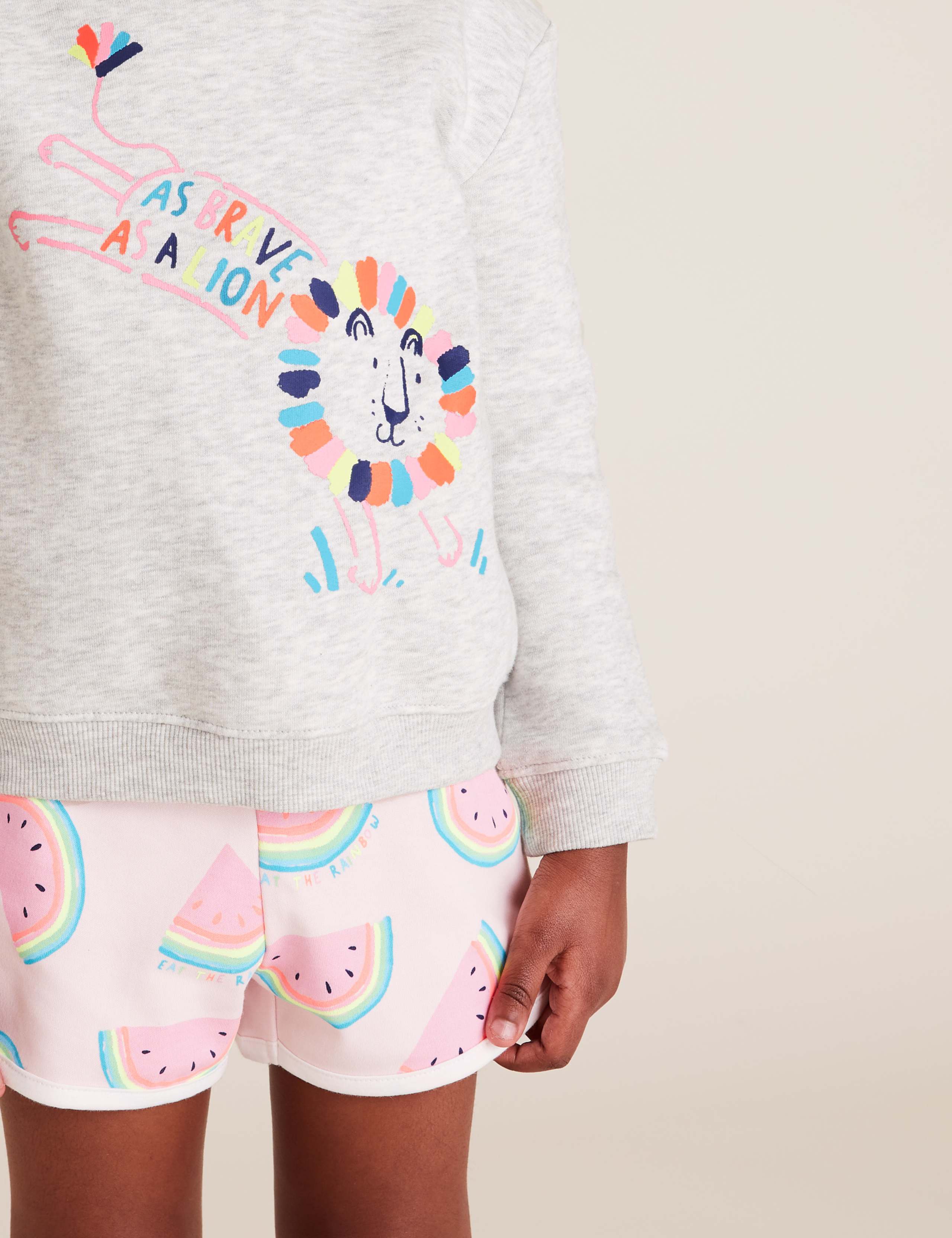 Cotton Lion Print Sweatshirt (2-7 Yrs) 3 of 4
