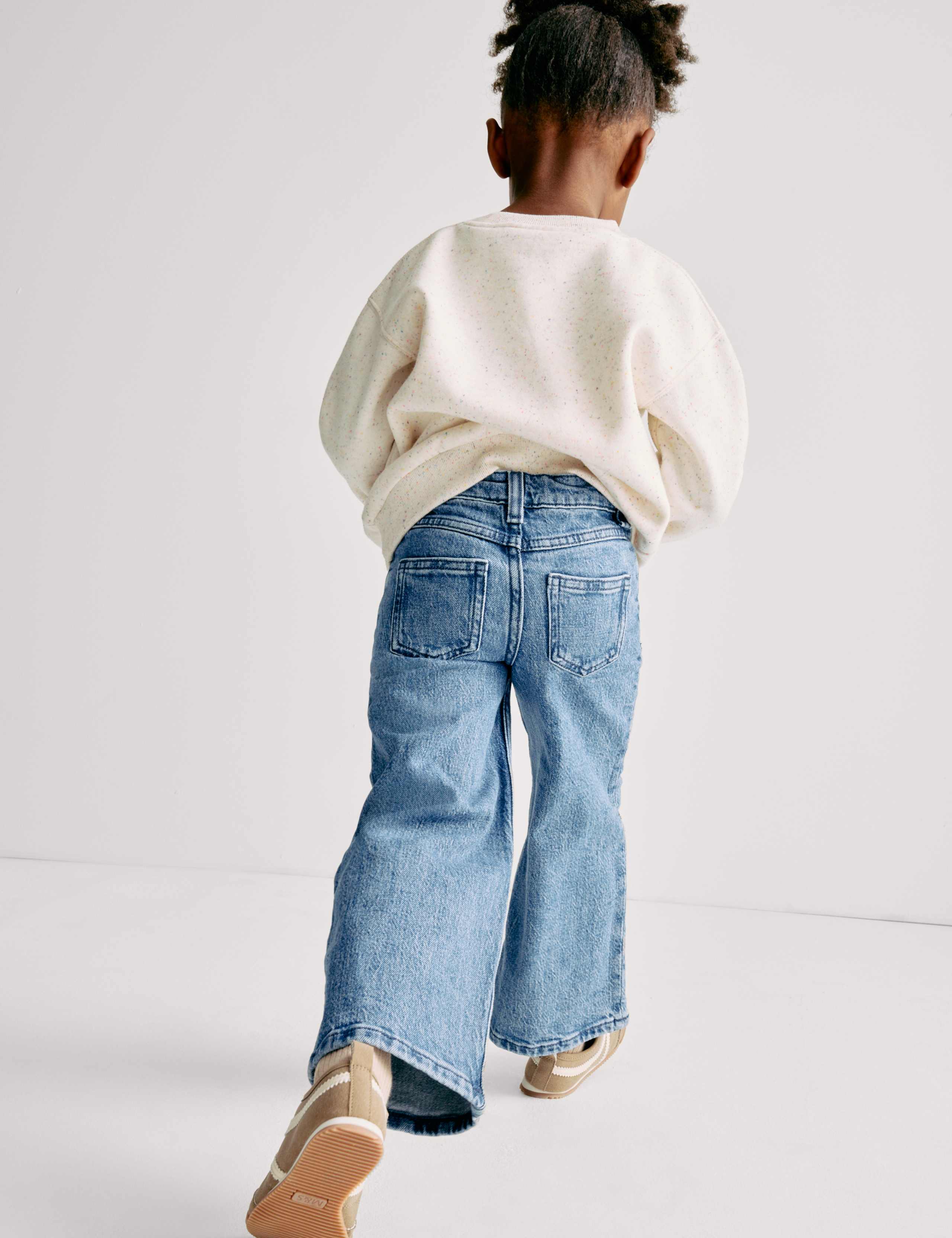 Denim Embroidered Wide Leg Jeans (2-16 Yrs) 4 of 7