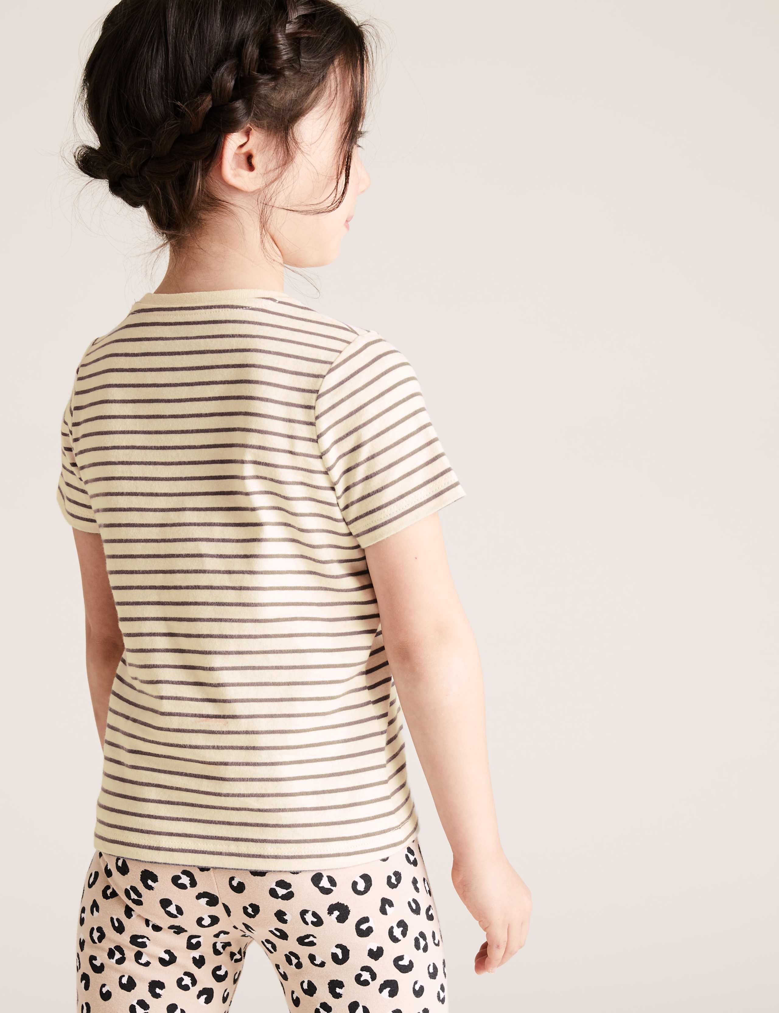 Pure Cotton Striped T-Shirt (2-7 Yrs) 4 of 4