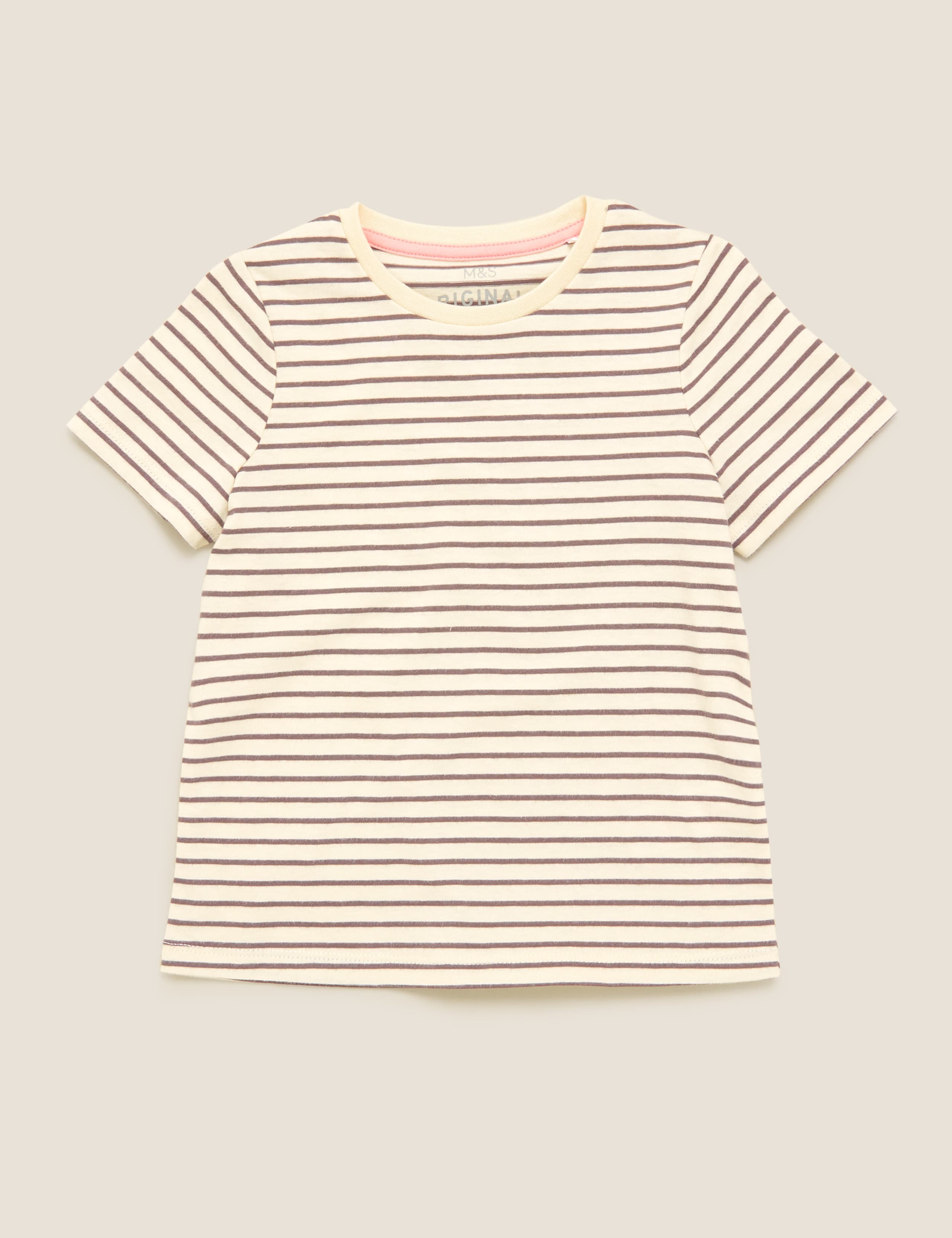 Pure Cotton Striped T-Shirt (2-7 Yrs) 2 of 4